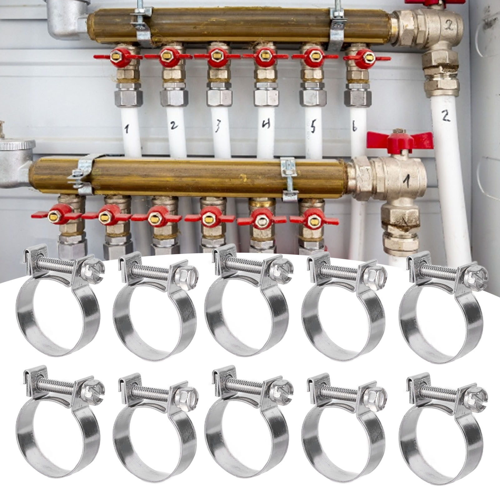 Mini-hebeschellen Aus Edelstahl 304, Hochfeste Schlauchschellen Für Ölleitungen, 19–21 Mm