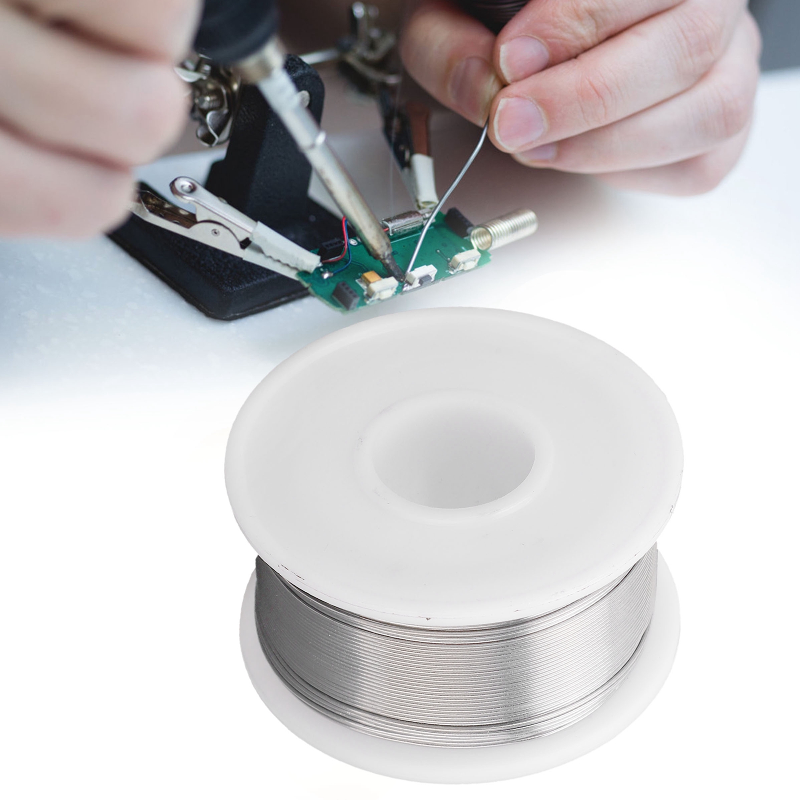 Blei-zinn-draht 63-37, Kolophoniumgehalt: 1,8 %, Drahtdurchmesser: 0,6 Mm, 105 G