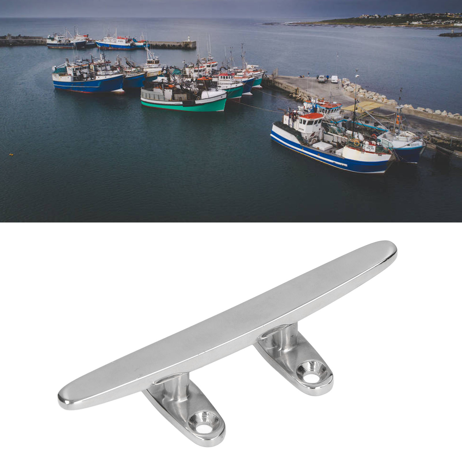 Leichte, Flache Festmacherpoller Aus Edelstahl 316, Horn-festmacherpoller, Zubehör Für Motorboote, Yachten Und Andere Wasserfahrzeuge, 12,7 Cm (5 Zoll).