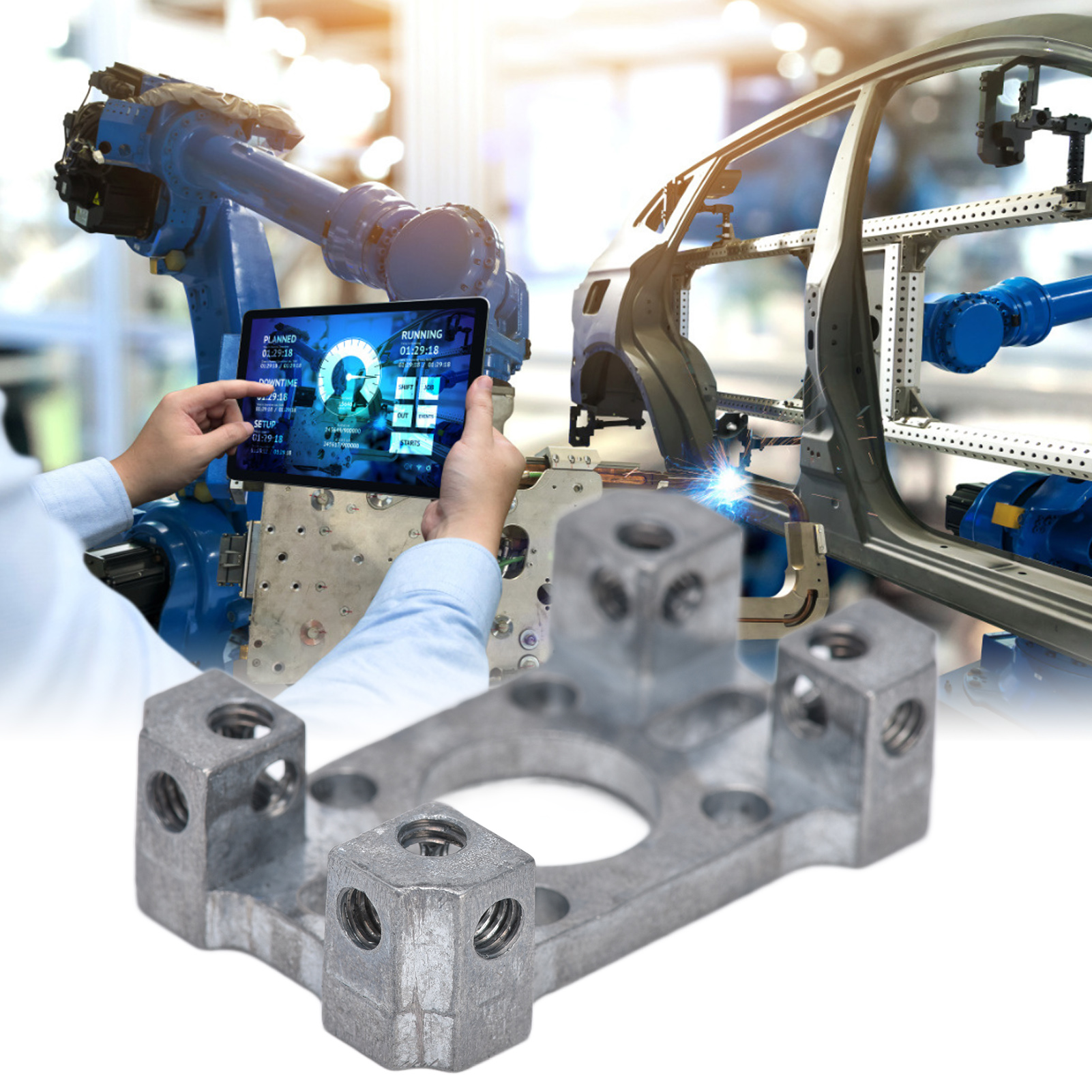 3201-0027-0001 Zwei Quadratische Vierpfosten-montagebasen Für Module Zu Verkaufen