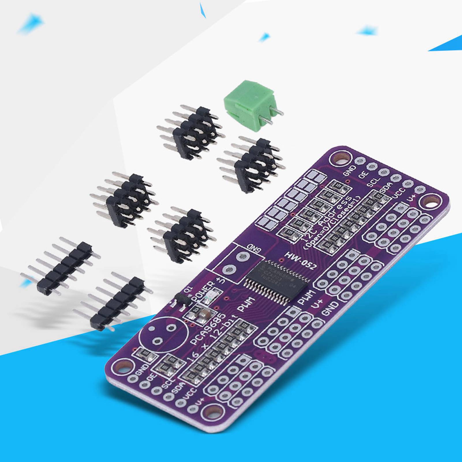 16-kanal-12-bit-pwm-controller Pca9685 Mit I2c-bus, Servo-steuermodul