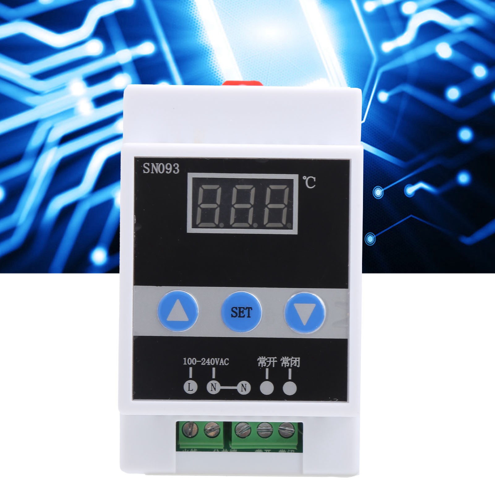 Tmc-6000 110–240 V Schienen-temperaturregler, Digitaler Temperaturregler, Thermostat, Kältetechnik
