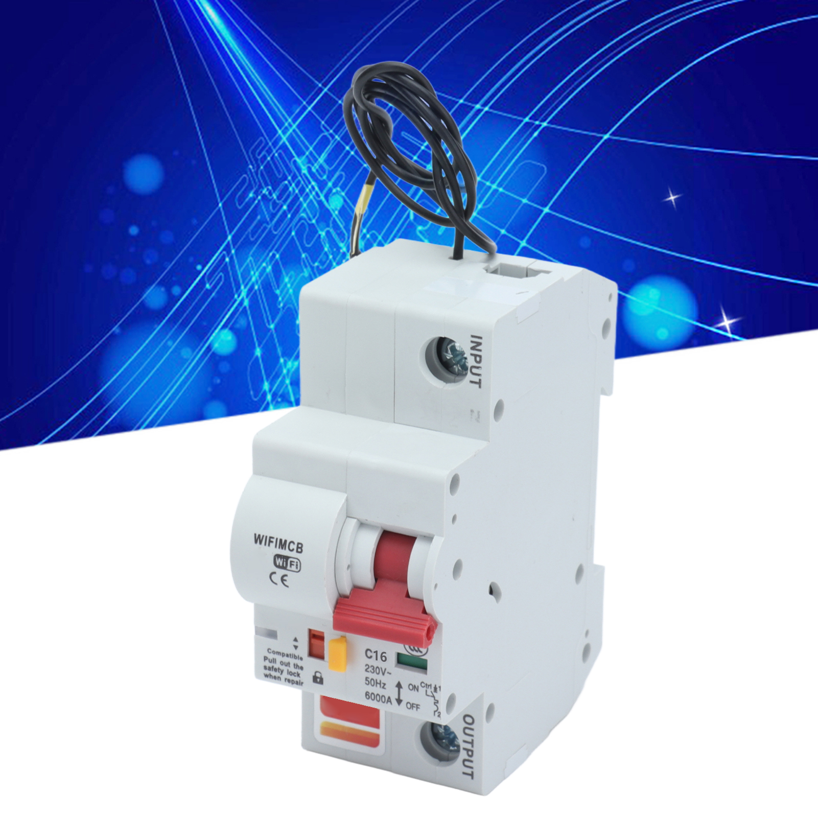 Intelligenter 1-poliger Schalter Mit Fernbedienung, Wlan Und Bluetooth, 16-a-leistungsschalter