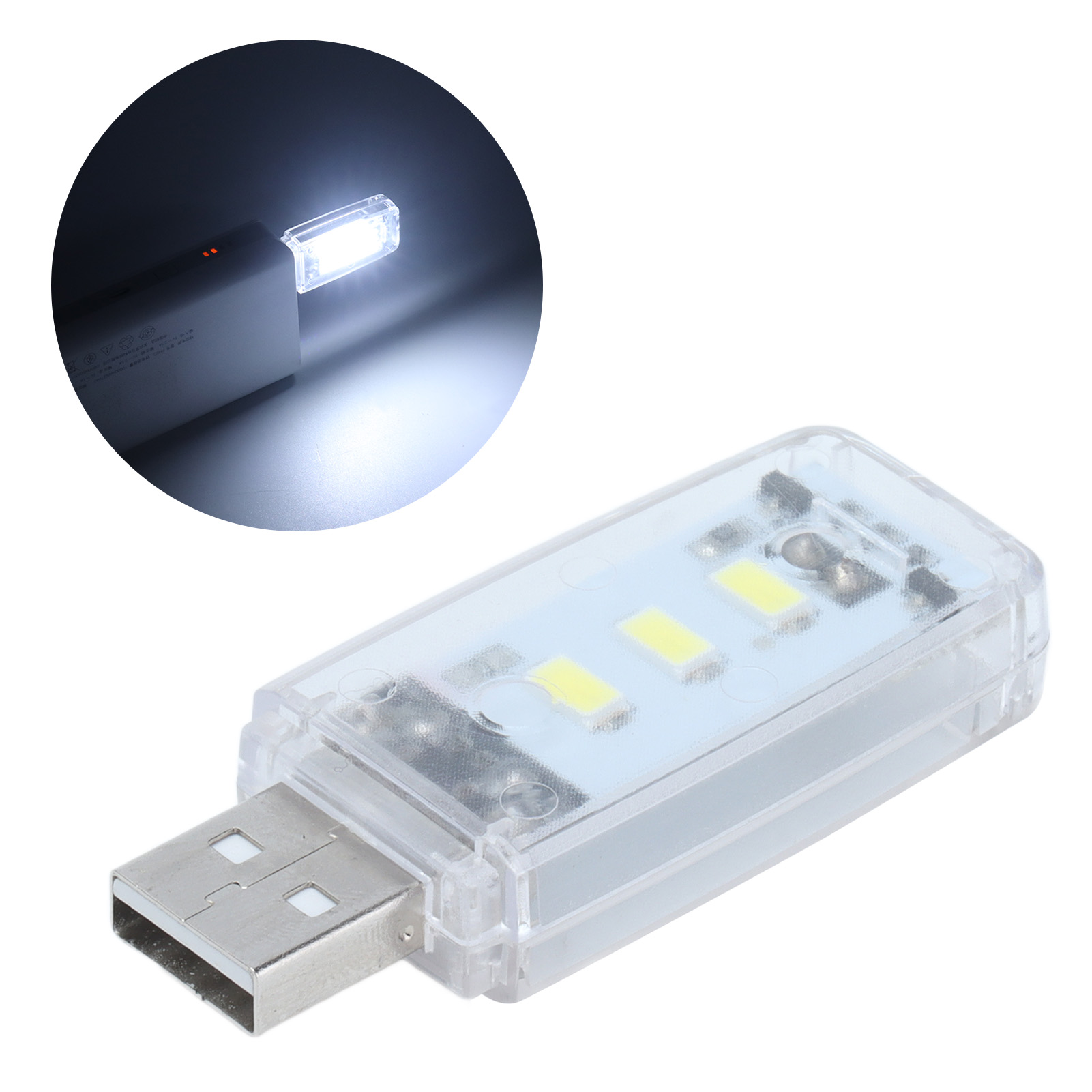 Usb-gesteuerte Digitale Sensorlampe, Energiesparendes Kreatives Nachtlicht, Tragbare Computertastaturlampe, Lampenkopf Mit Externer 5v-gleichstrombatterie.