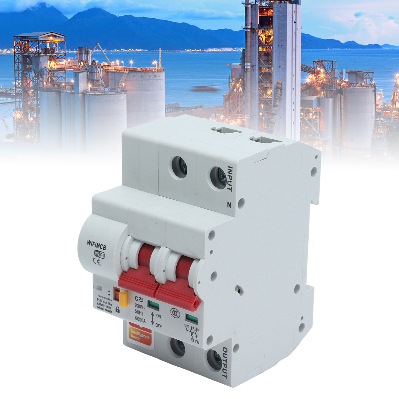 Intelligenter 2-poliger Schalter Mit Fernbedienung, Wlan Und Bluetooth, 25-a-leistungsschalter