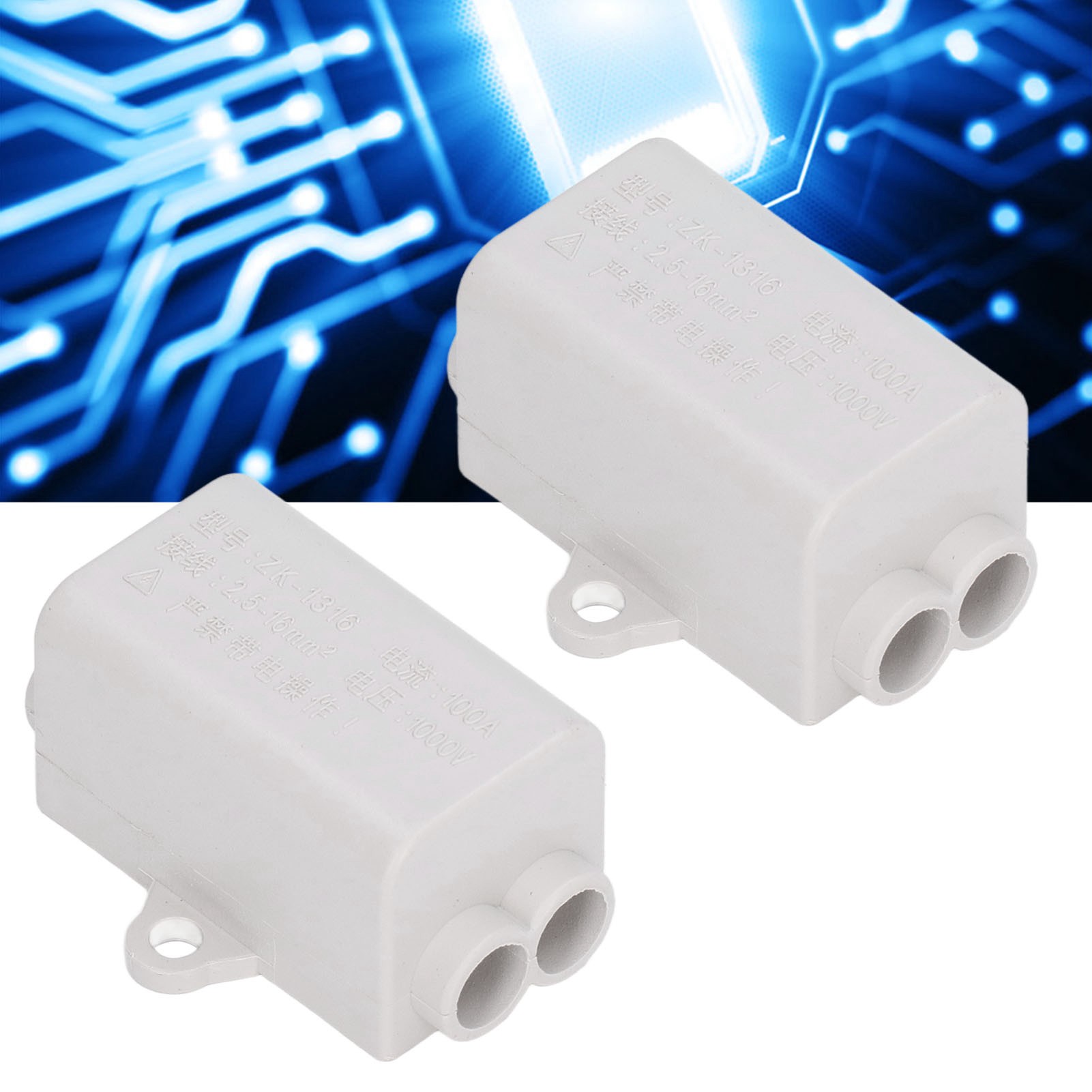 Zwei Hochleistungs-t-verteiler Zk-1316 1000v/100a (keine Gefahr Von Kabelbruch), Einzeln Erhältlich