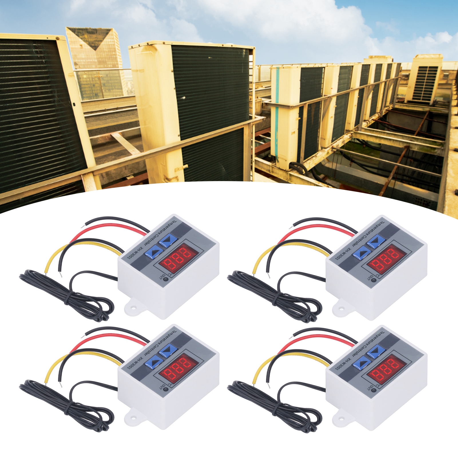 Digitaler Temperaturregler Xh-w3001, Temperaturschalter, Mikrocomputer-temperaturregler, 12 V/120 W