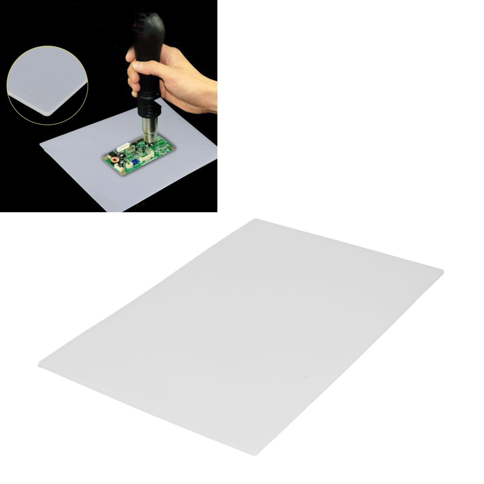 Kgx-101 Weiße Silikon-isoliermatte, Hochtemperaturbeständig, Für Heißschweißen, Reparaturmatte
