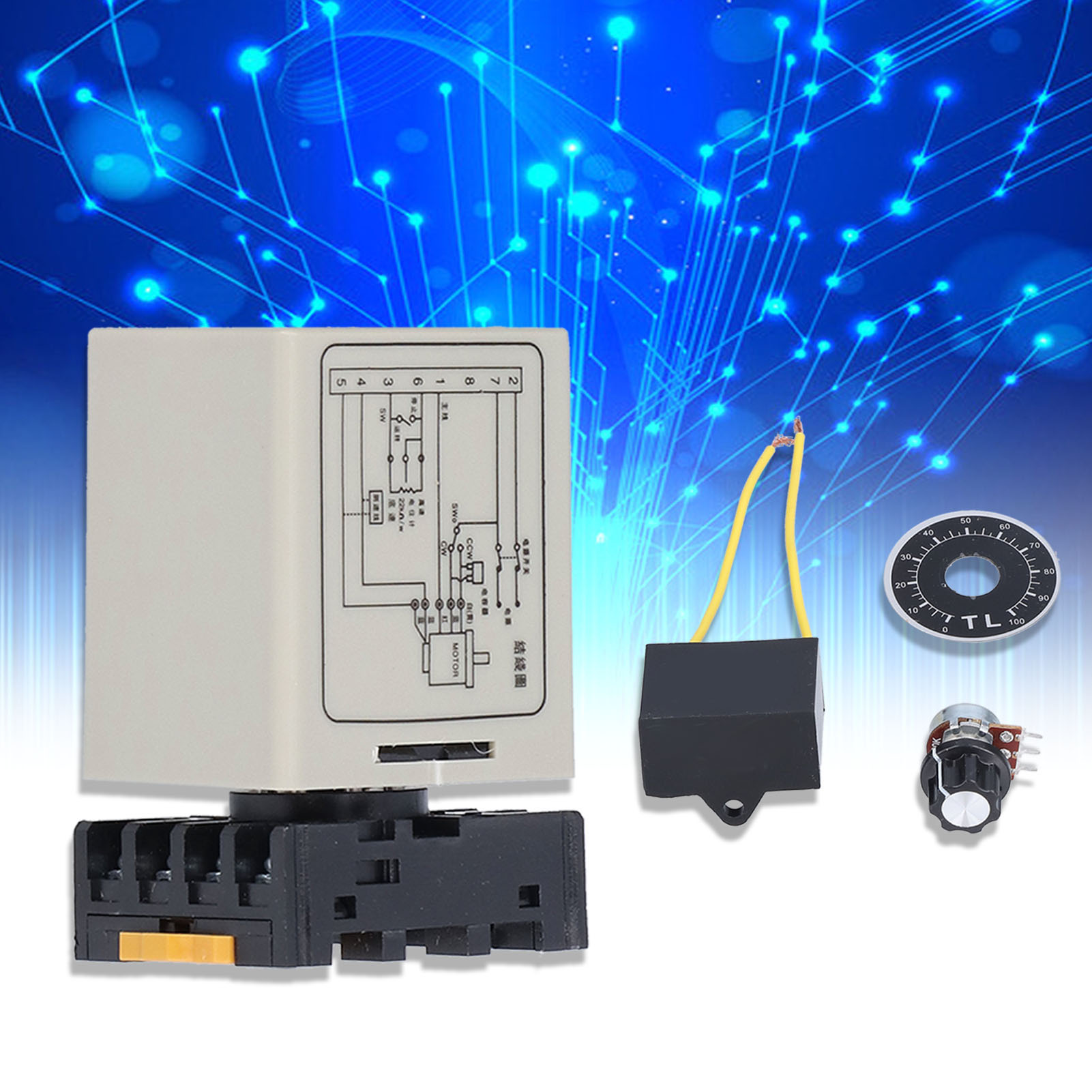 Berm® Ss-22 Drehzahlregler, Einphasiger Elektronischer Dimmer 6 W Bis 200 W, 220 V/240 V
