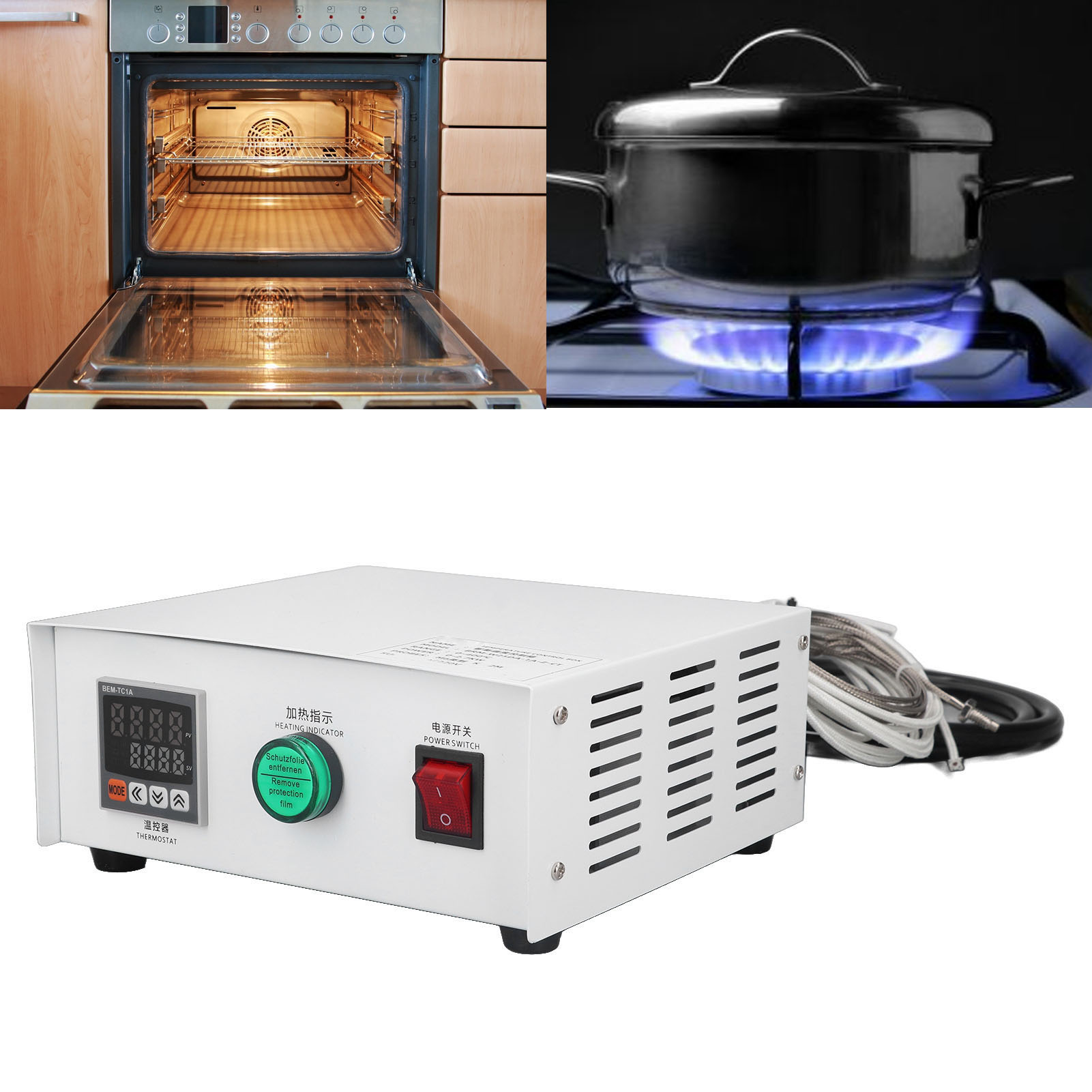 Berm/brm-w25da-1a-z-ct Temperaturreglerbox, Miniatur-pid-temperaturregler Mit Selbstregulierung (m6, Ac220v, 2m)