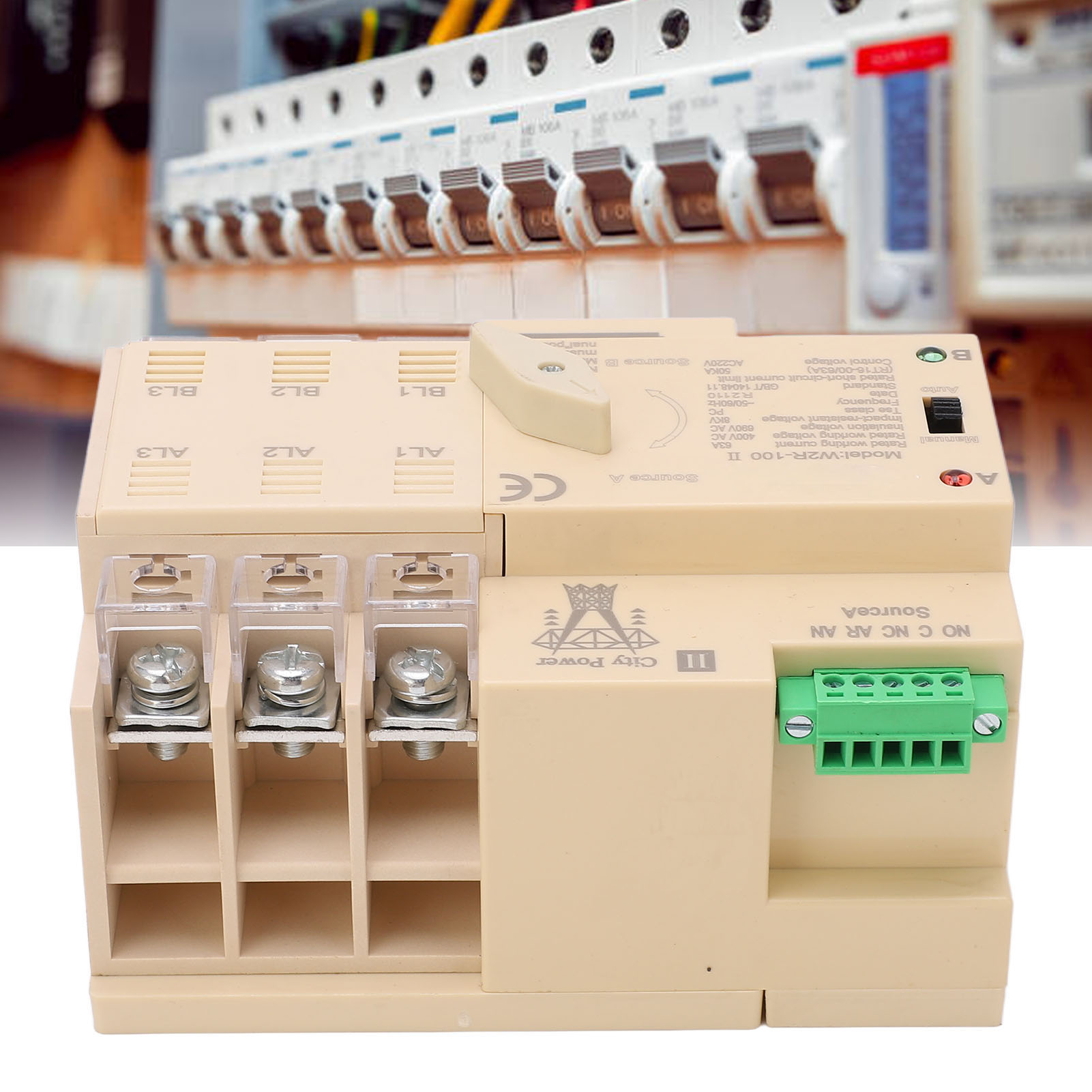 White Premium W2r-100 Dreiphasiger 63a 220v Dual-power-automatik-umschalter