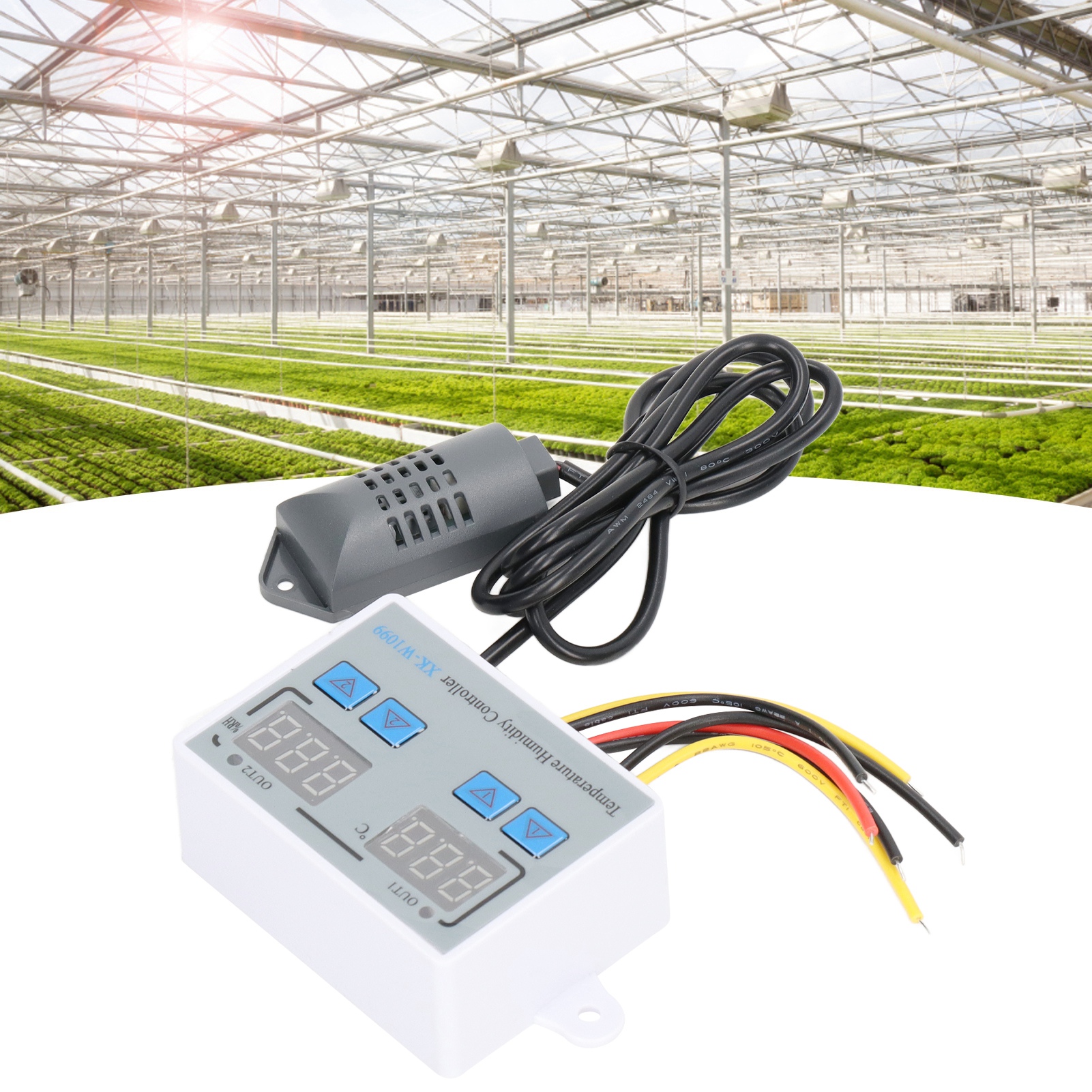 Intelligenter Temperatur- Und Feuchtigkeitsregler Mit Digitalanzeige Xk-w1099 12v/220w