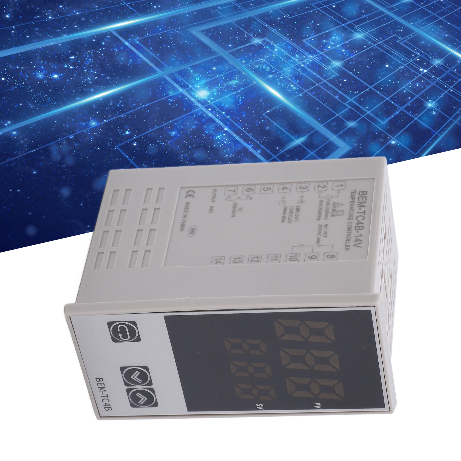 Berm Halbleiter-temperaturregler, Pid-temperaturregler, 100–240 V Ac, Bem-tc4b-14 V