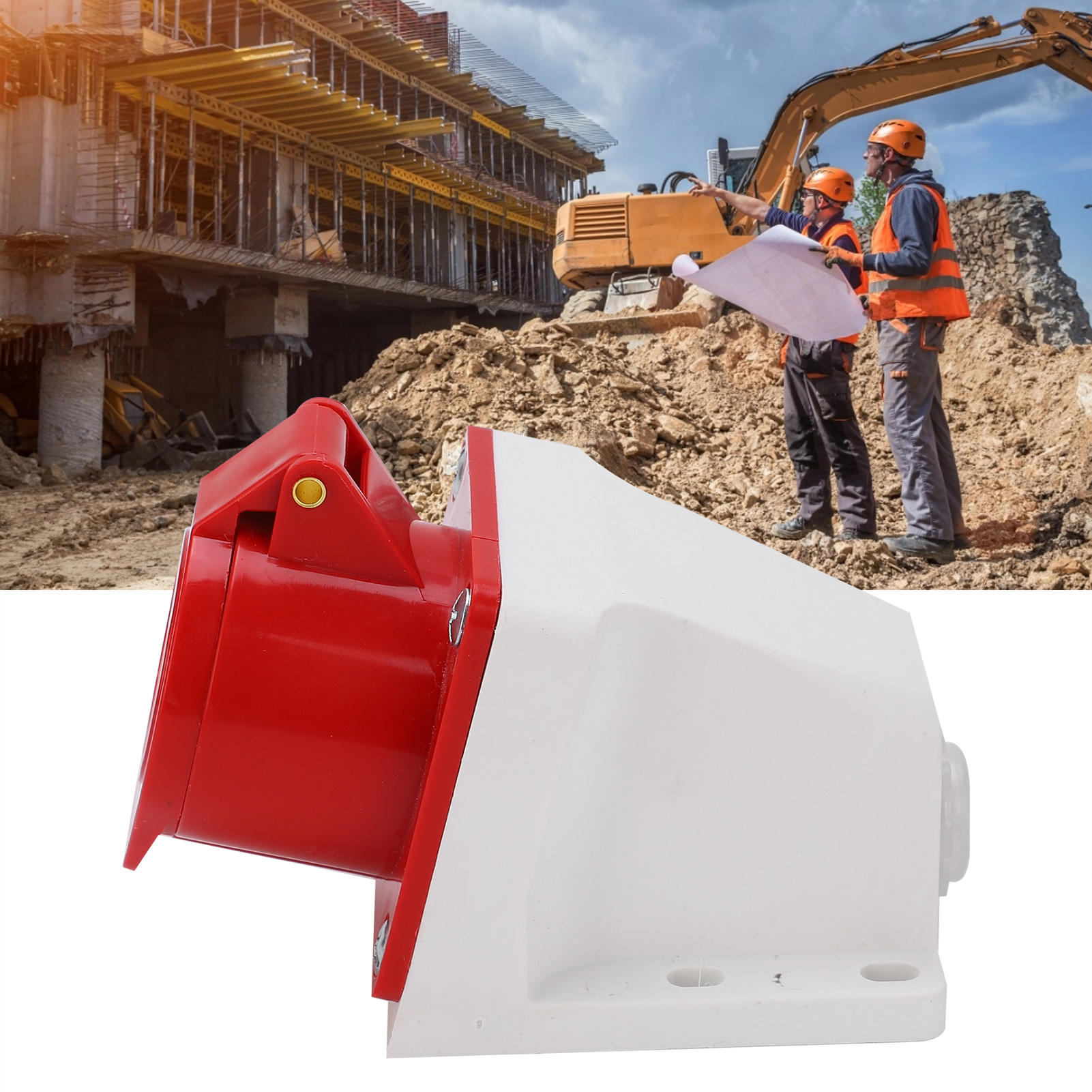 Satz Dreiphasiger Industriestecker Und -buchsen 380–415 V 16 A, Staubdicht, Explosionsgeschützt Und Wasserdicht, 4-polig 16 A