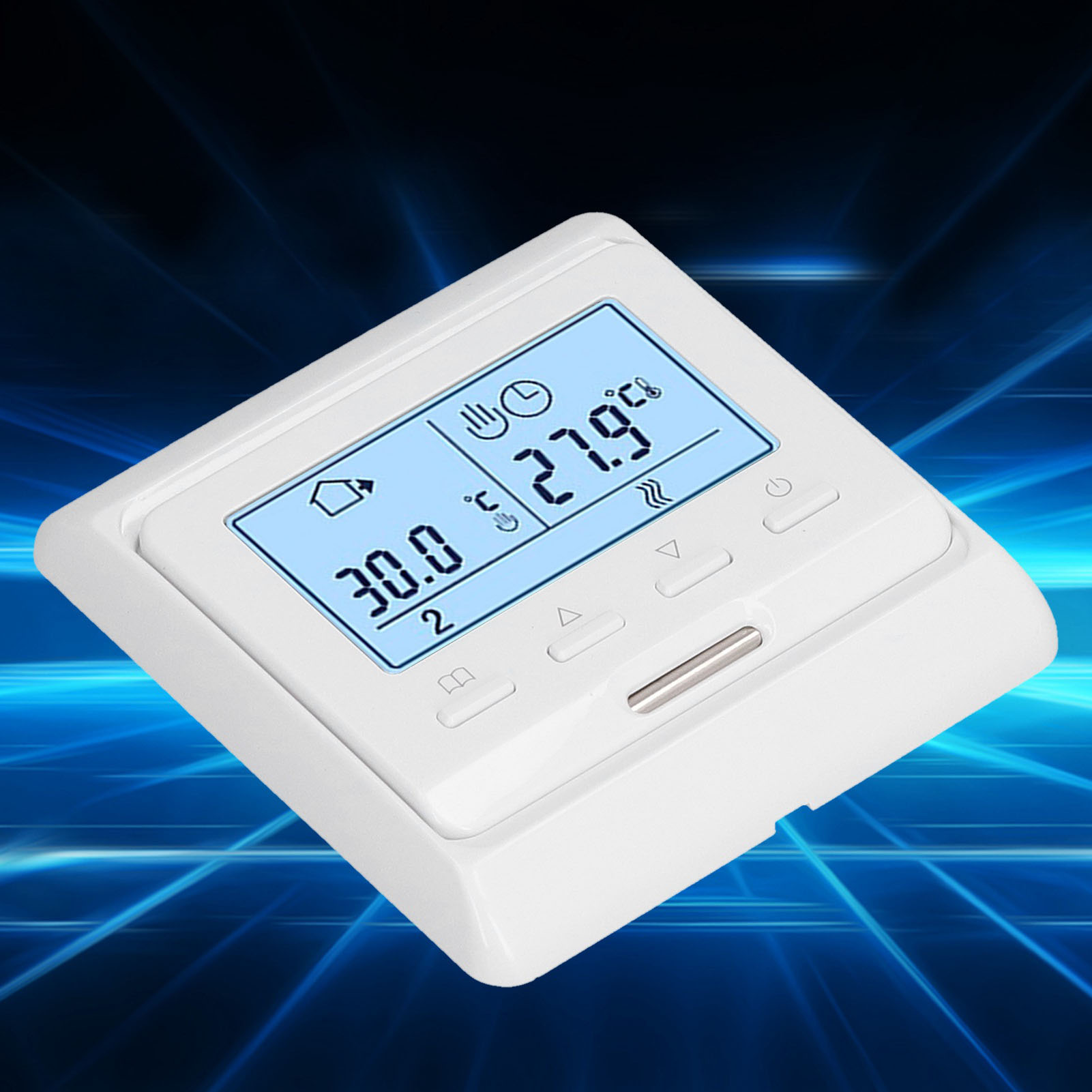 Me5516 16a Programmierbarer Lcd-thermostat Für Wasser- Und Elektrische Fußbodenheizung (ac230v 16a)