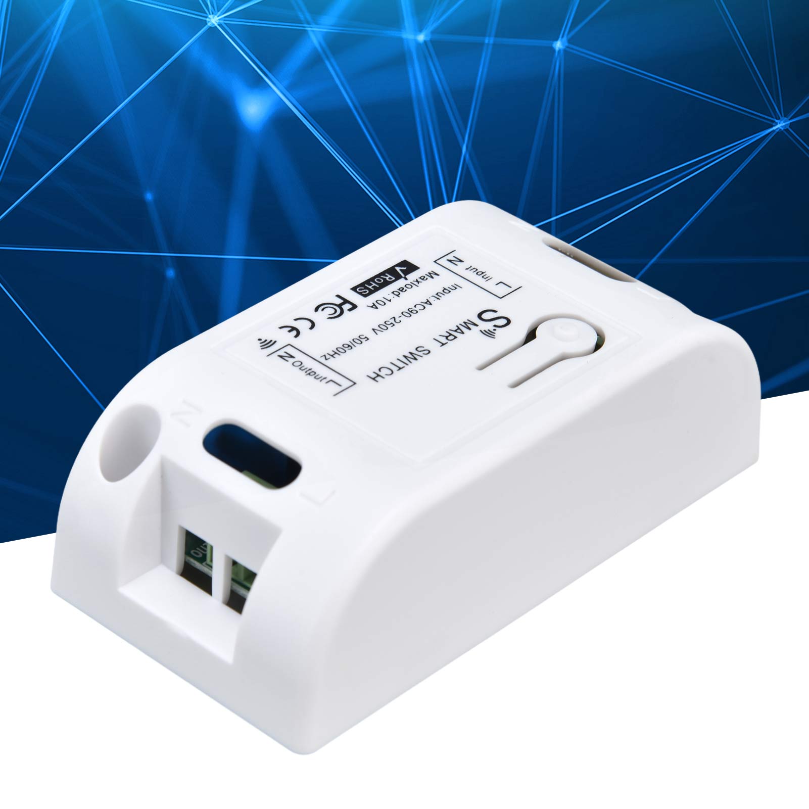 Intelligenter Punkt-zu-punkt-leistungsschalter Mit Wlan-netzwerksteuerung, Fernbedienung Per Mobiltelefon Und Zeitschaltuhr, Rfac 90–250 V