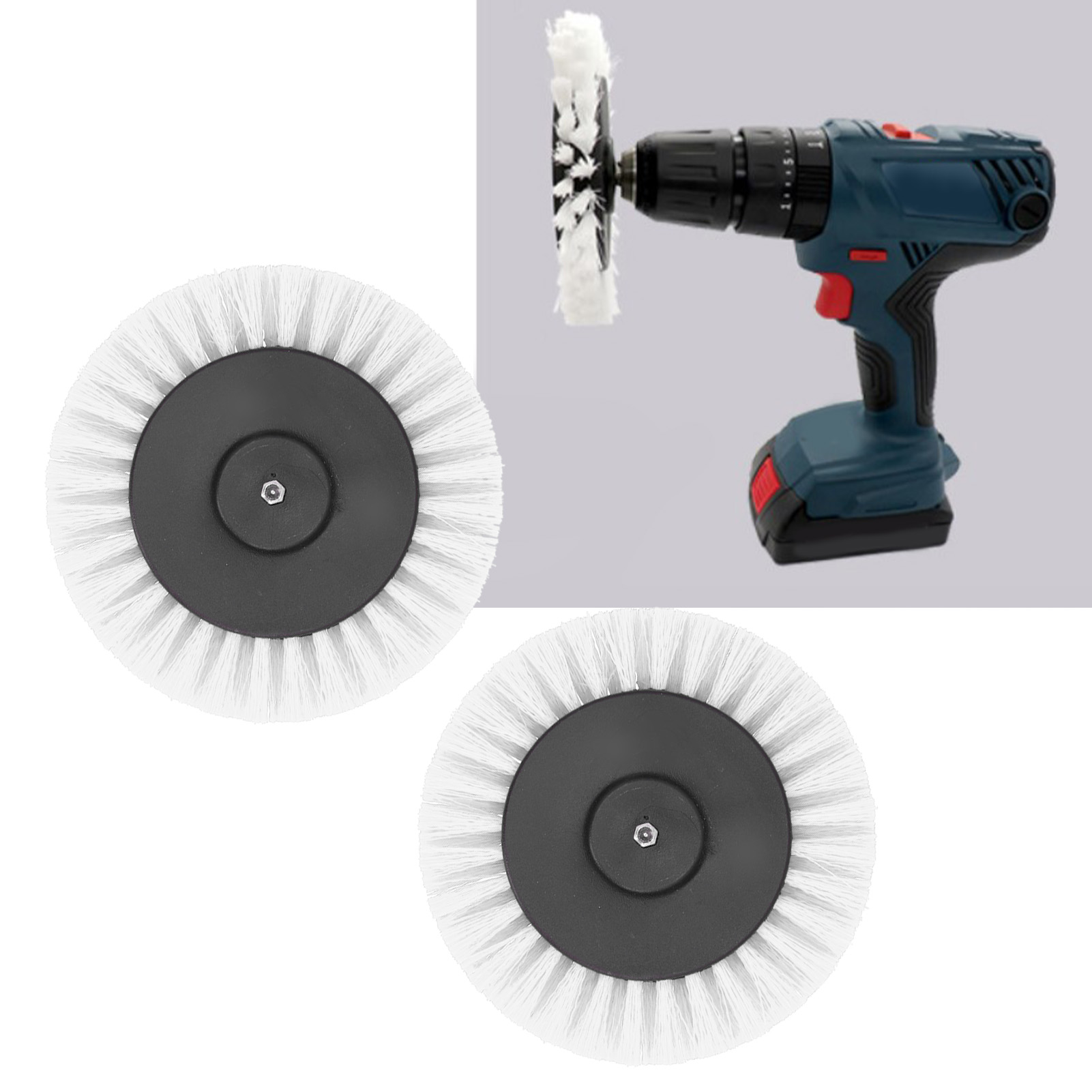 Weißer Bürstenkopf Für 3,5-zoll-bohrmaschine