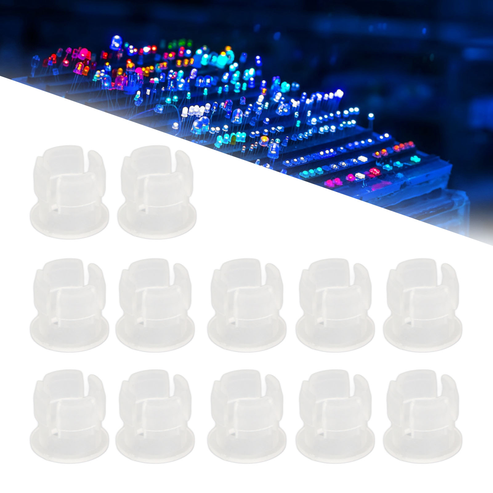 Weißer Flacher Lampenschirm F5, 5 Mm, Für Led-lampe.