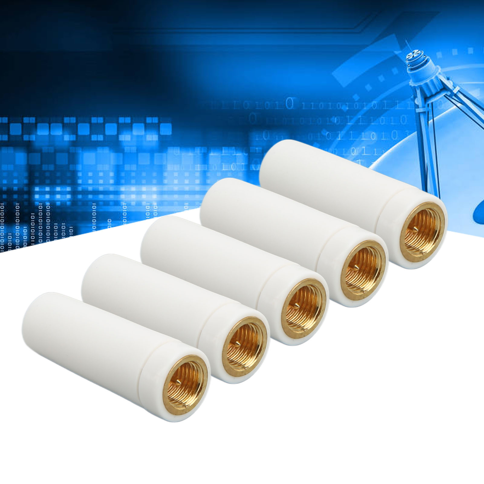 2,4-ghz-daumenantenne, Bluetooth-wlan-antenne, Hochleistungsantenne Für Wlan-router, Omnidirektionale Hochleistungs-klebeantenne, Weiß.