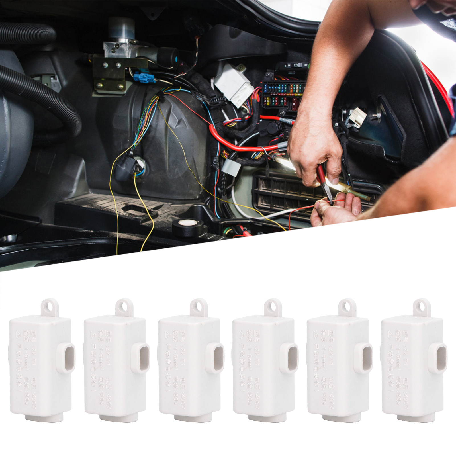 Erhältlich Im 6er-pack: Zk-t1 400v/60a Hochleistungs-hochstrom-steckverbinder, Bruchsicherer T-verteiler.