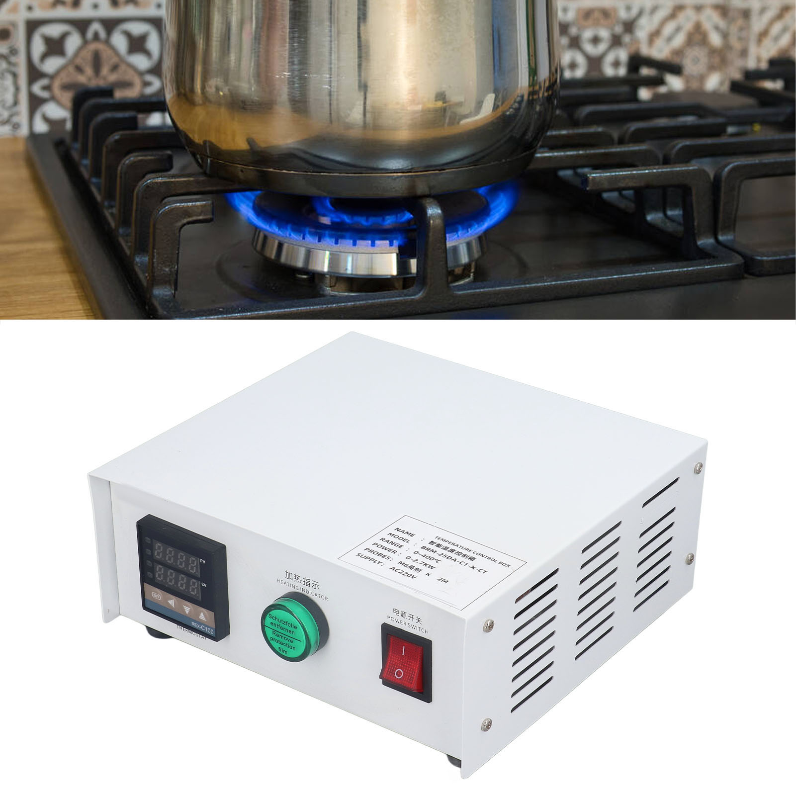 Berm/brm-25da-c1-x-ct Temperaturreglerbox, Miniatur-pid-temperaturregler Mit Selbstregulierung (m6, Ac220v, 2m)
