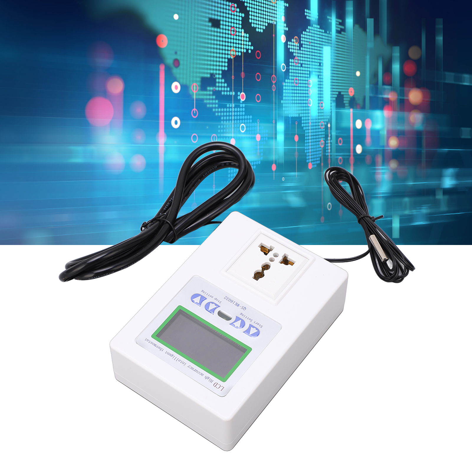 Automatisches, Intelligentes Digitaldisplay Mit Großem Led-bildschirm, Temperatursensor, Konstanttemperaturschalter, Temperaturreglerbuchse, Europäischer Standard 110–240 V