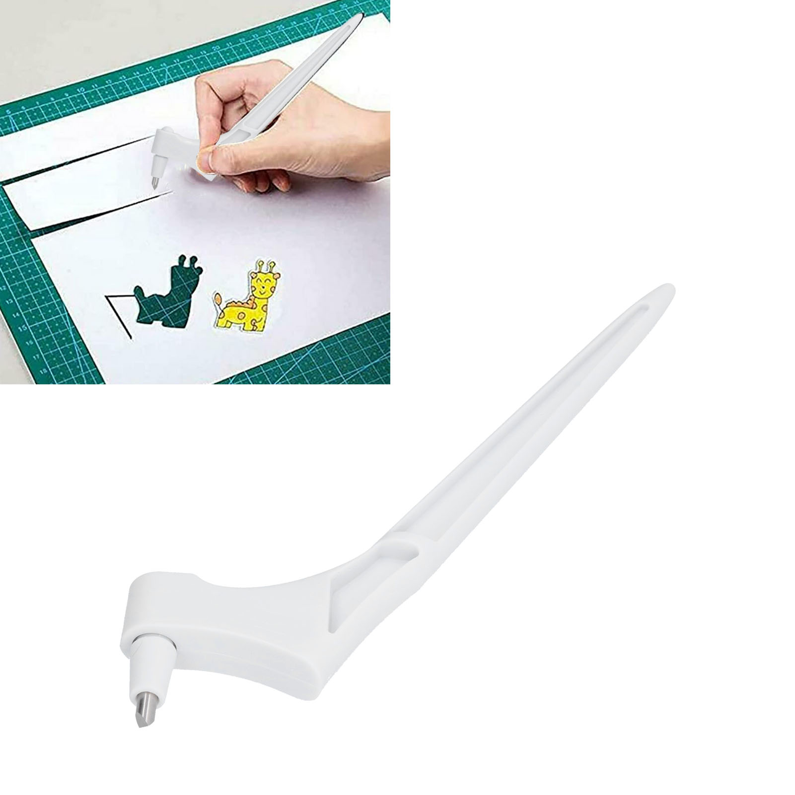Tragbares Tranchiermesser, Präzisionsmesser, Weiß