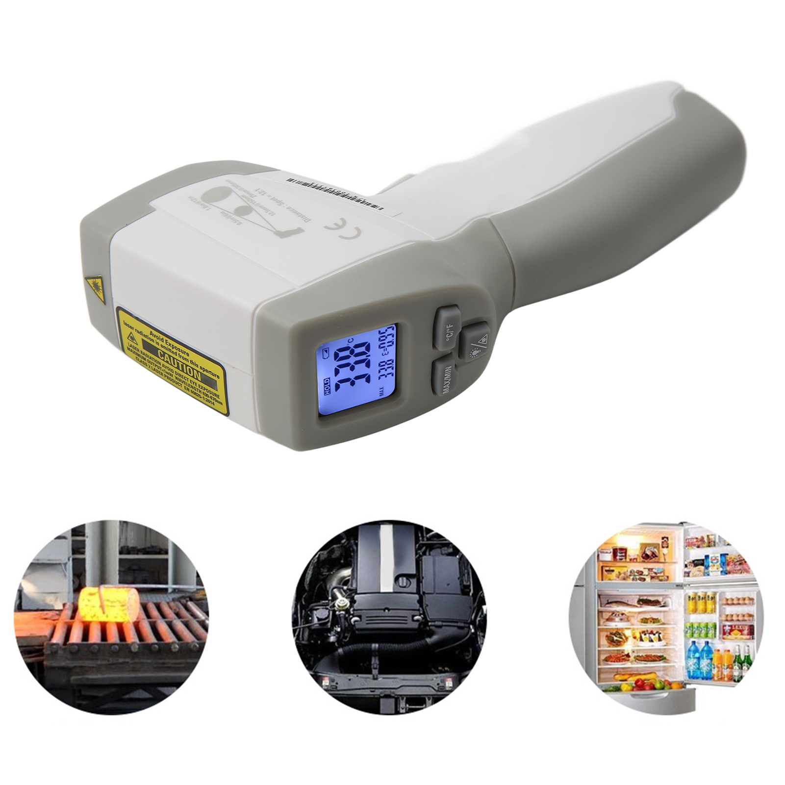 Dt-820v Industrielles Infrarot-thermometer - Berührungsloses Thermometer/thermometer 50 Grad