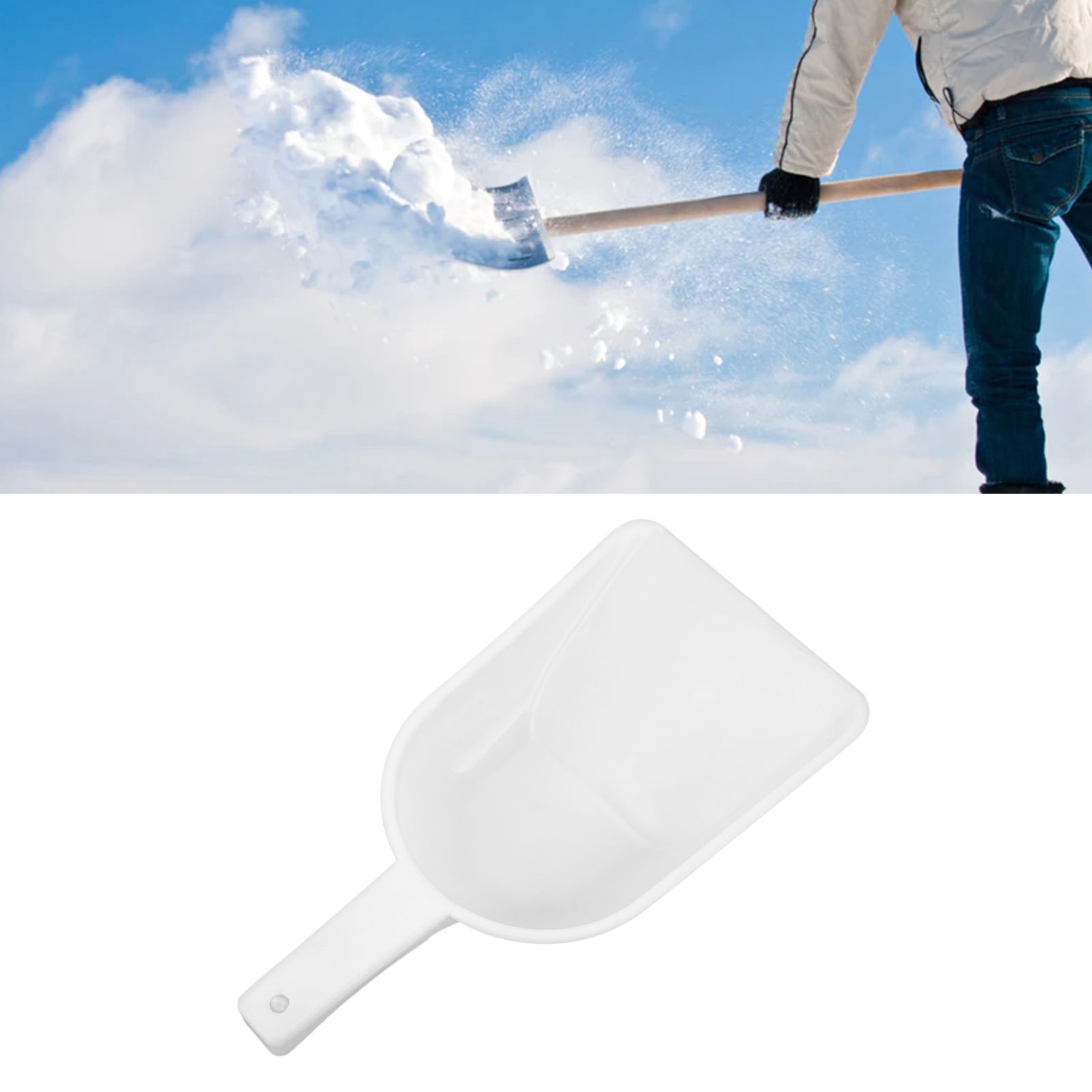 Schaufel Aus Pe 1501-8 Kunststoff, Heuschaufel, Kiesschaufel, Schneemannschaufel, Weiß