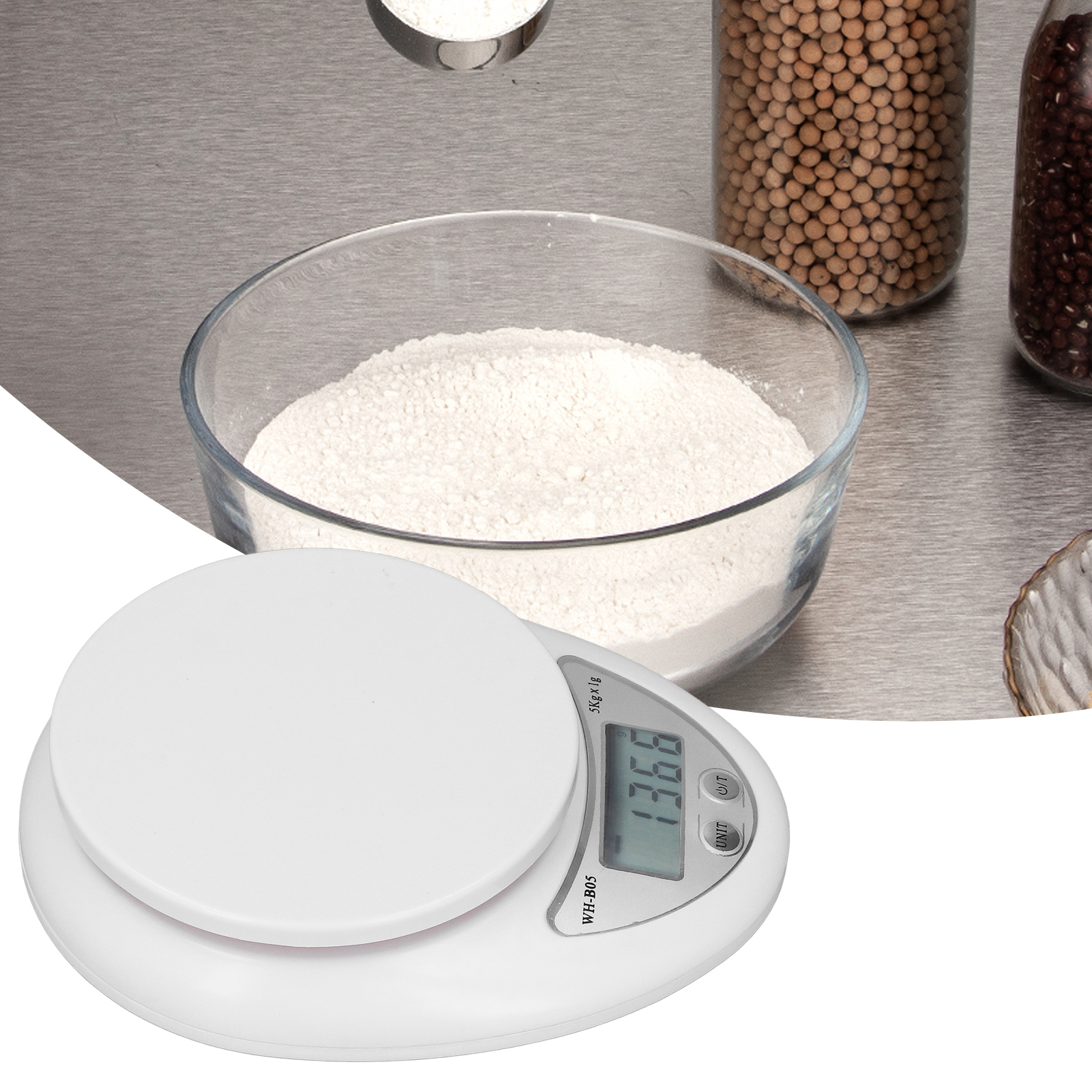Wh-b05 Küchenwaage, 5 Kg Mini-küchenwaage, Haushaltsküchenwaage, Elektronische Plattformwaage