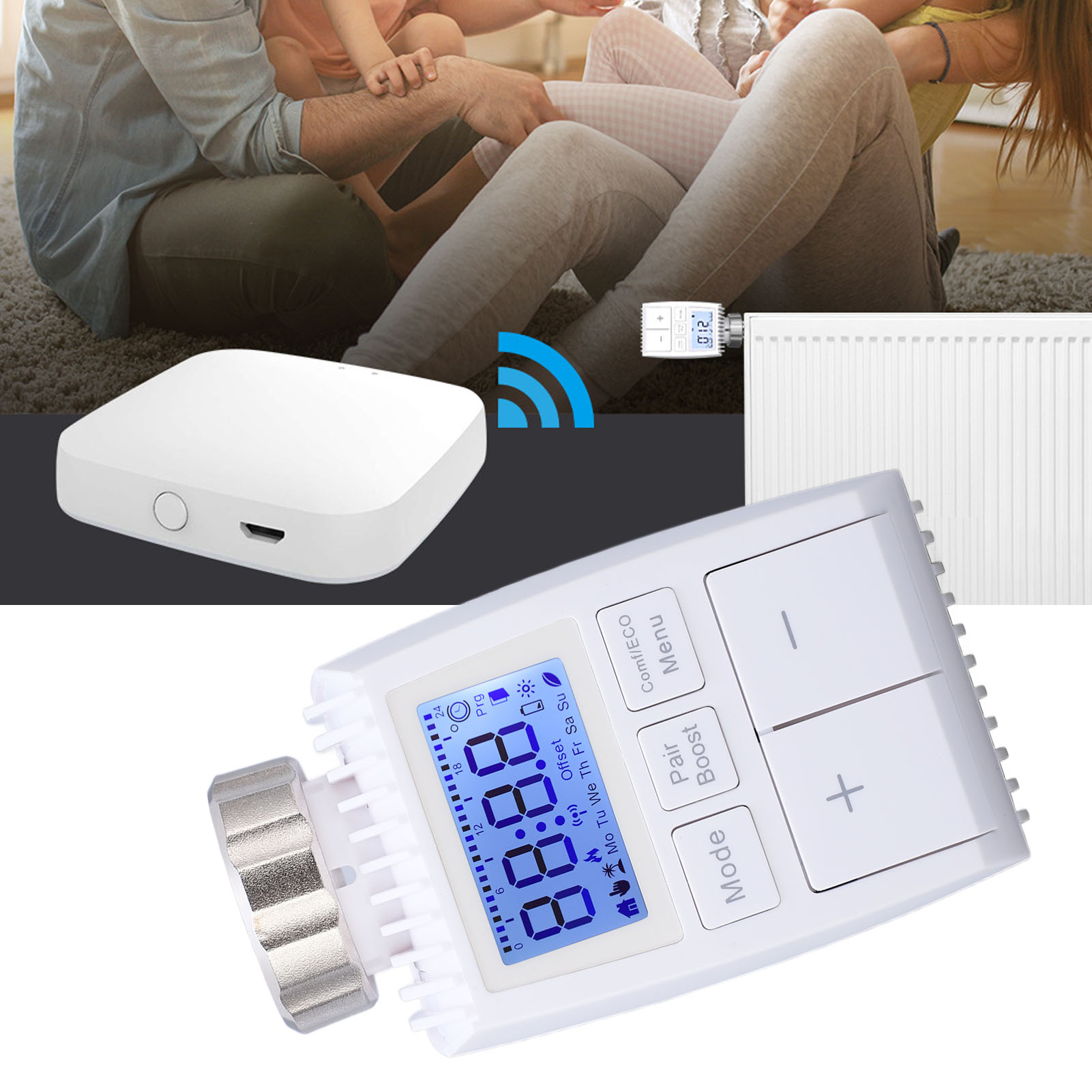 Mit Der Zigbee Smart-app Können Sie Heizungsventile, Thermostate Und Intelligente Thermostatheizkörper Steuern.
