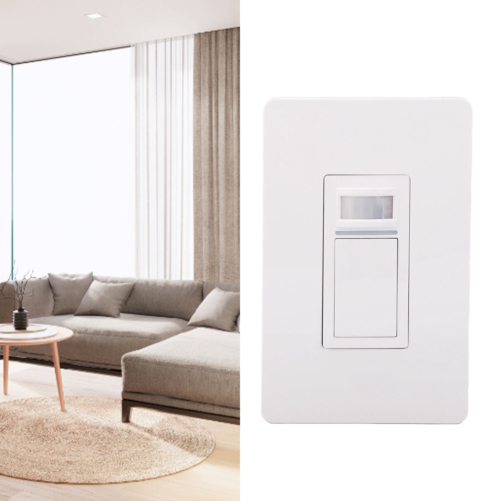 Mfa05 Intelligenter Bewegungsmelder-schalter, Präsenzmelder, Einpoliger Wlan-schalter (2,4 Ghz), 110–125 V, Kompatibel Mit Alexa Und Google Assistant