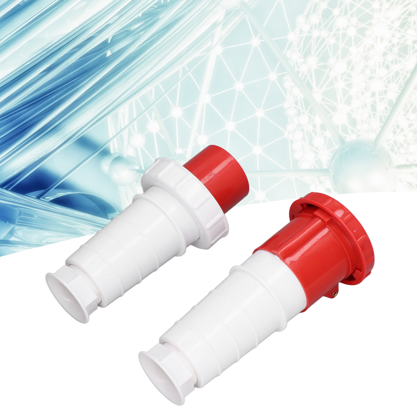 Wasserdichter Und Regendichter Drehstromstecker Und -buchse, Industriestecker Und -verbinder Für Die Luftfahrt, Industriekabelkupplungssatz 380 V–415 V 63 A 3p+n+e 5-polig Ip67