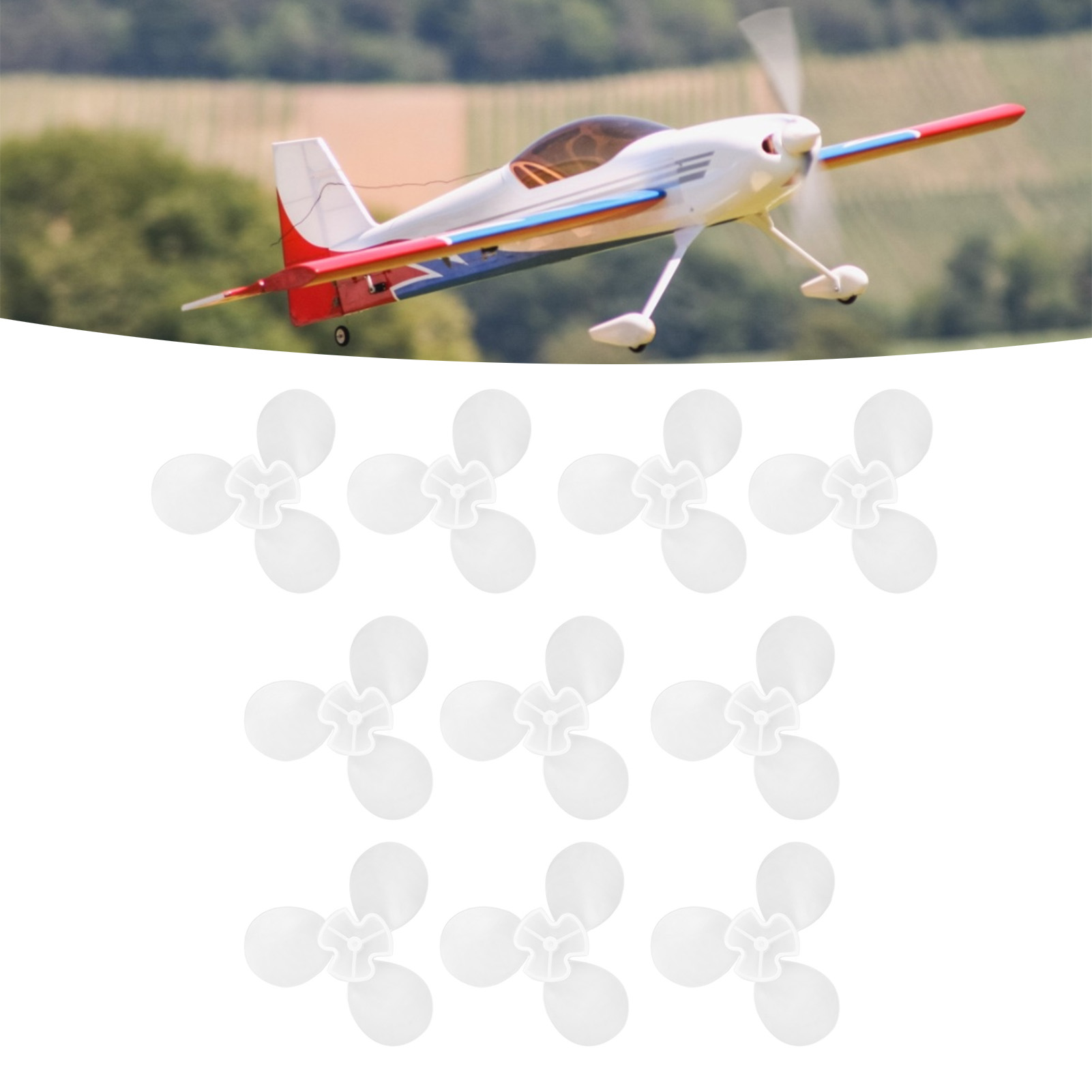 65 Mm Flexibler Propeller, Sicherer Und Hochwertiger Dreiblattventilator, Handgefertigtes Diy-zubehör (10 Stück)