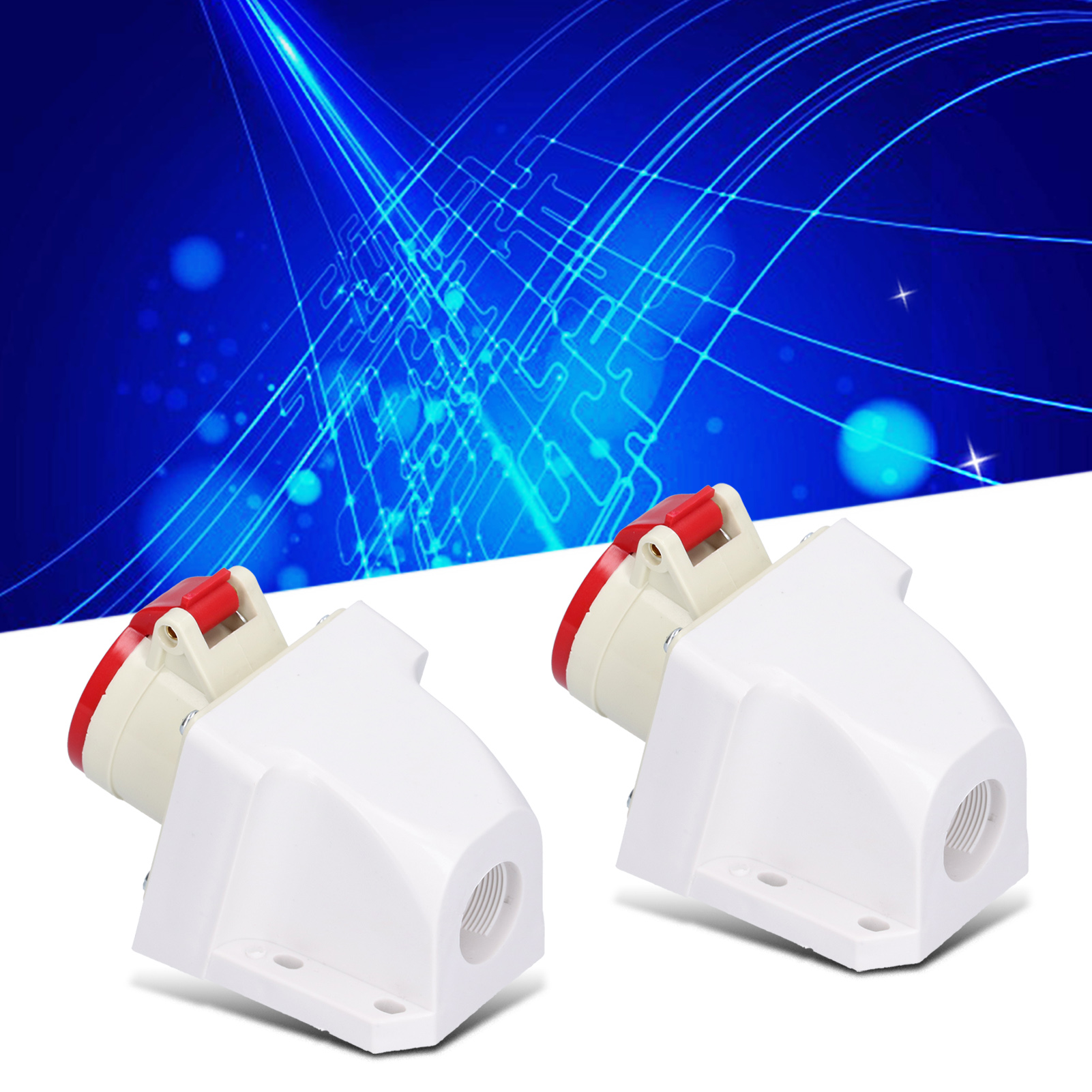 Dreiphasige, Vieradrige Industriesteckdose Zng-114 380v415v/16a, Luftfahrtsteckdose, Feste Steckdose Für Bodenpoliermaschinen, 3p+e, Ip44