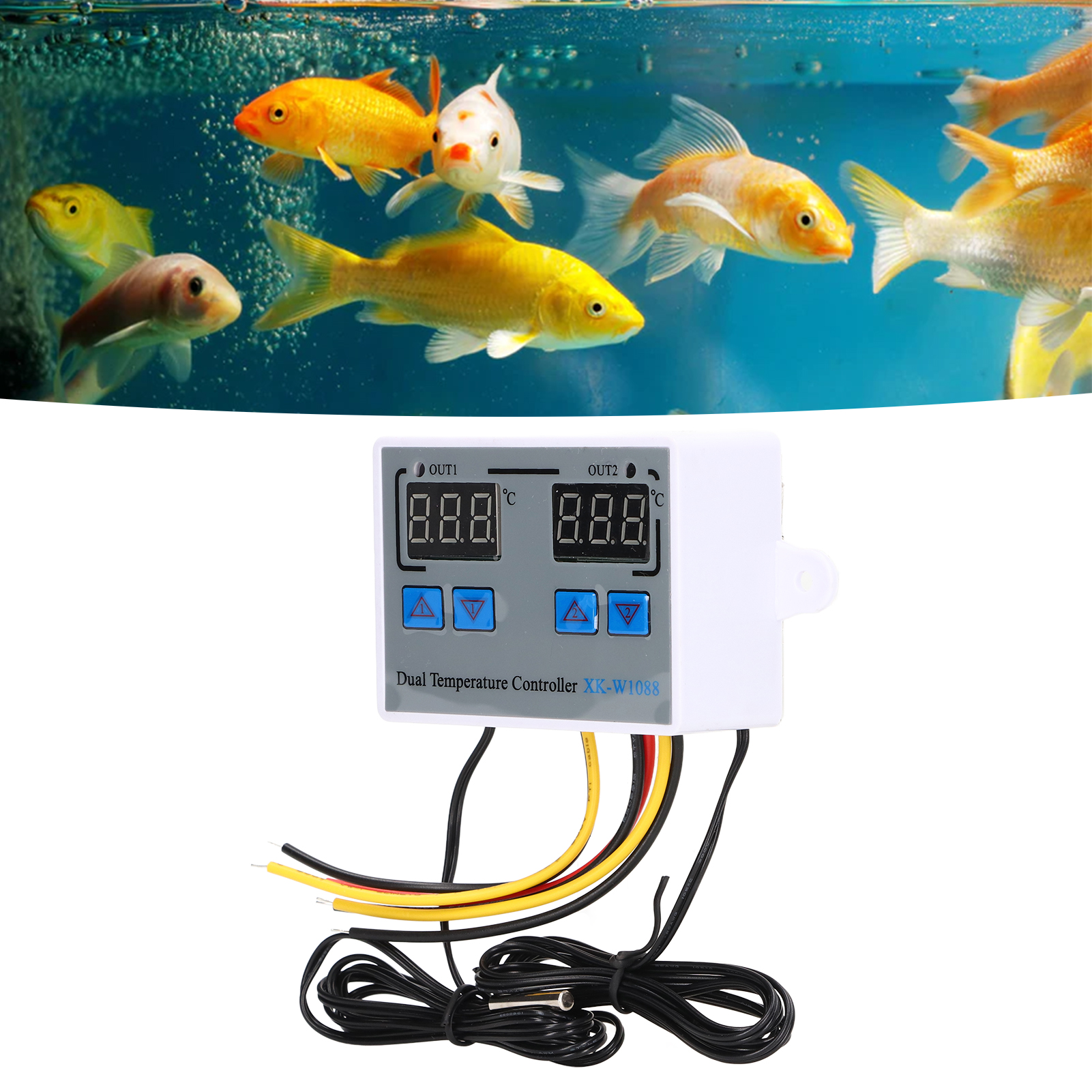 W1088 12v Intelligenter Elektronischer Temperaturregler Mit Dual-control-funktion Und Digitalanzeige