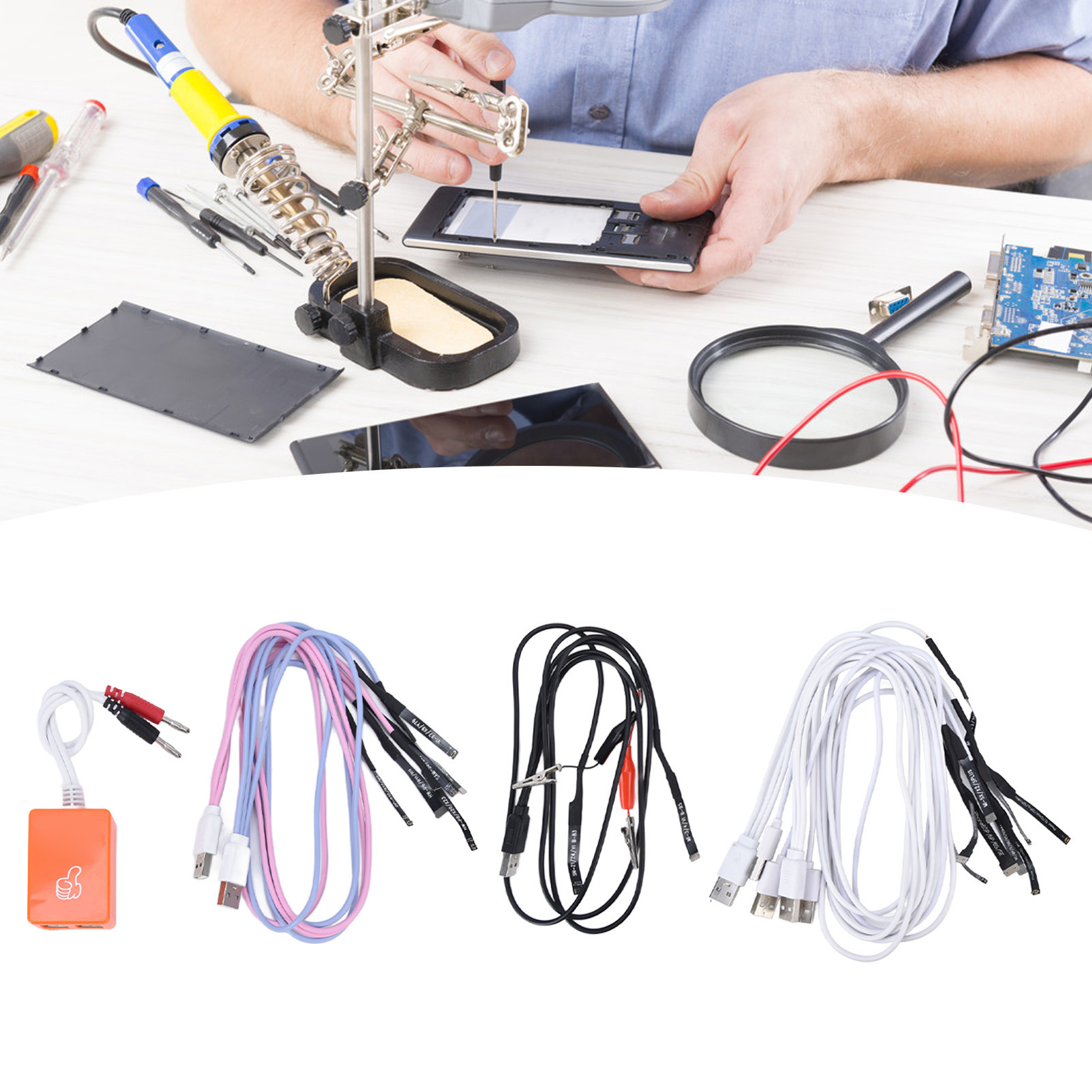 Ladekabel Für Die Handy-reparatur, Kompatibel Mit Android Und Apple Iphone 12/iphone 12 Pro/mini/pro Max