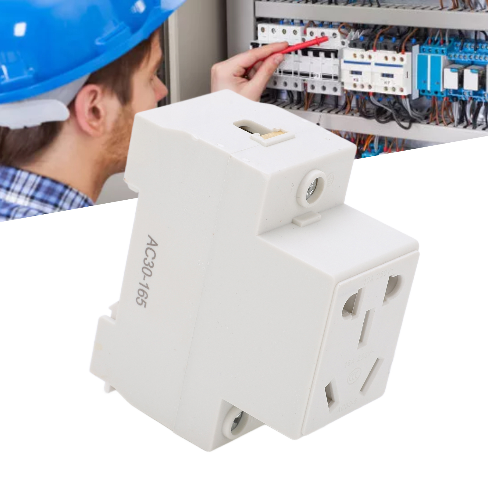 Berm Modulare Steckdosenleiste, Din-schienenmontage, Fünfpolige Steckdose, 250 V Ac, 30–165 V
