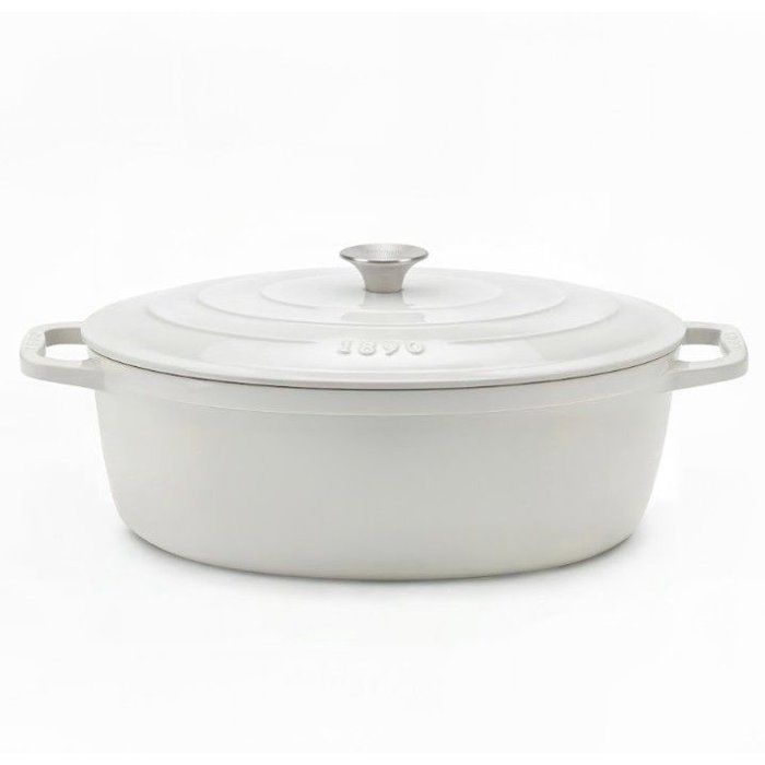 Gusseisen Emaillierte Cocotte - La Fonderie 1890 - Iena36 - Induktion Für Alle Herdarten - Emaillierte Beschichtung - Gleichmäßiges Kochen