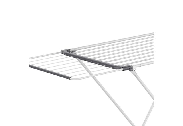 Spetebo - Wäscheständer ausziehbar weiß 18 m Trockenlänge - 108-178 cm - Teleskop Stand Trockengestell klappbar
