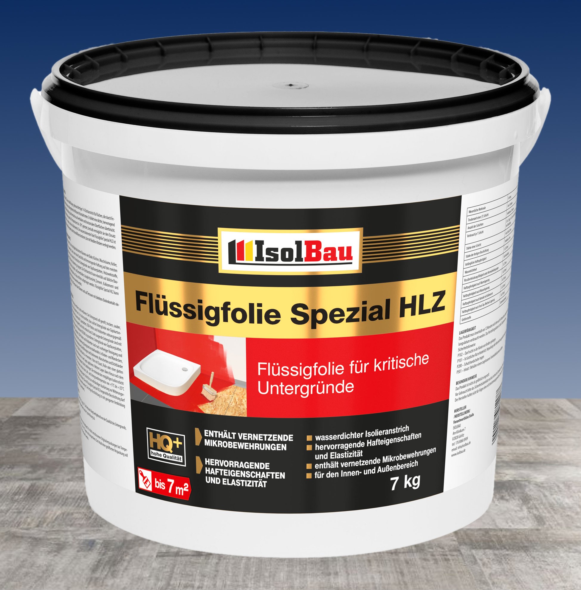 Flüssigfolie Hlz 7 Kg Hoch Flexibel Abdichtung Innen Aussen Auf Holz Osb Fliesen