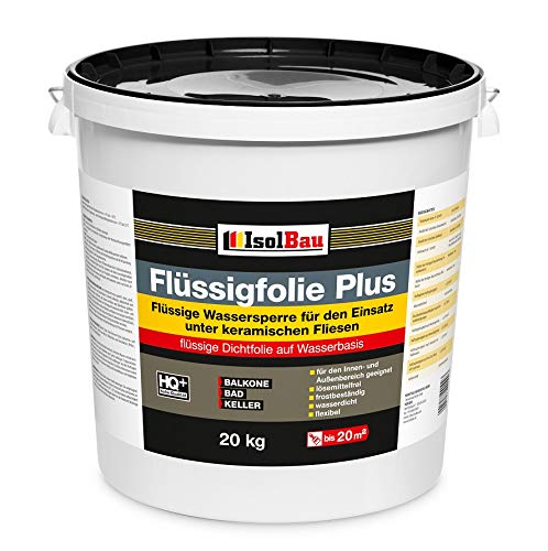 Flüssigfolie Plus 20 Kg Dichtfolie Abdichtung Balkone Dusche Innen-und Außen