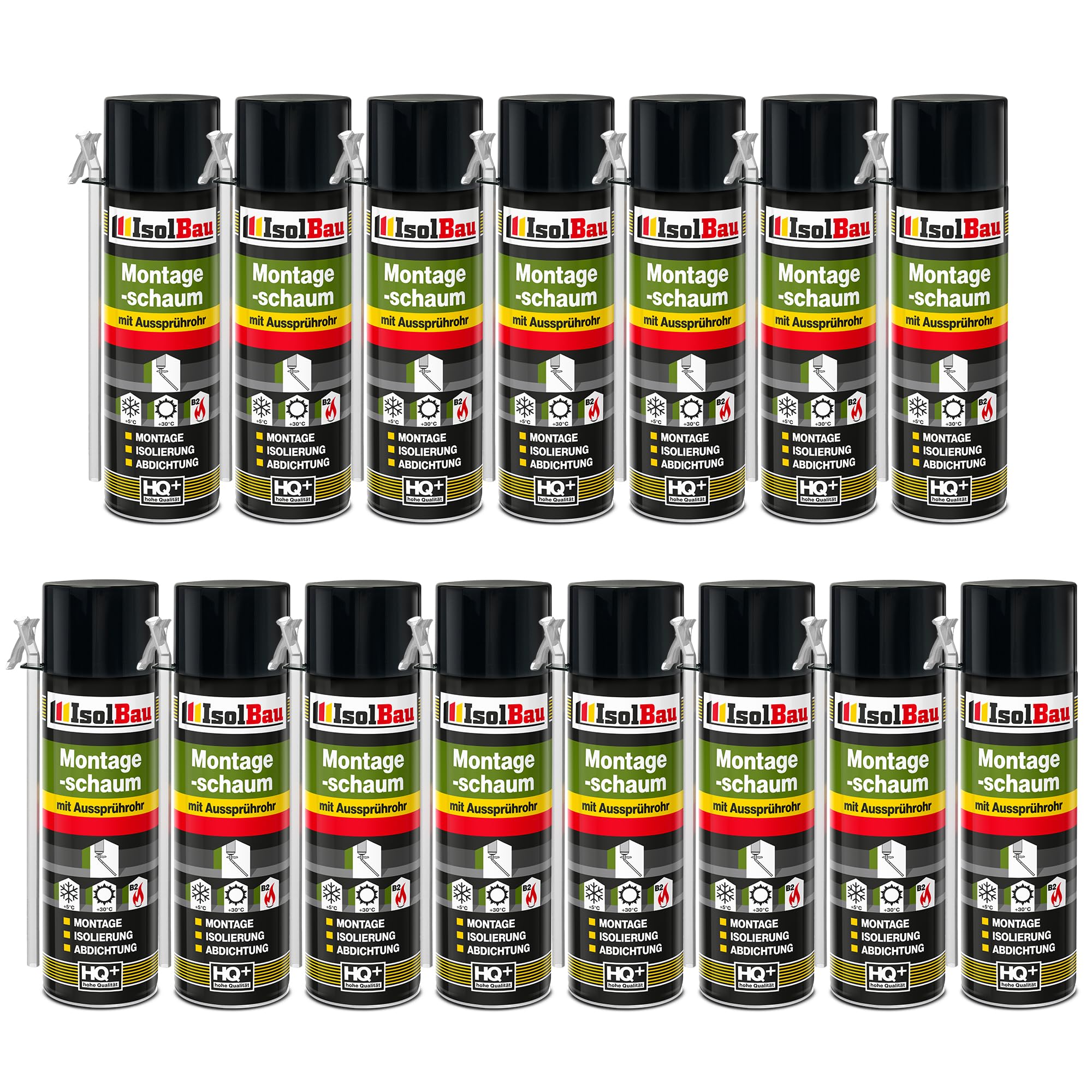Bauschaum Montageschaum Mit Aussprührohr 15 X 500 Ml Pu Schaum Fenster Schaum