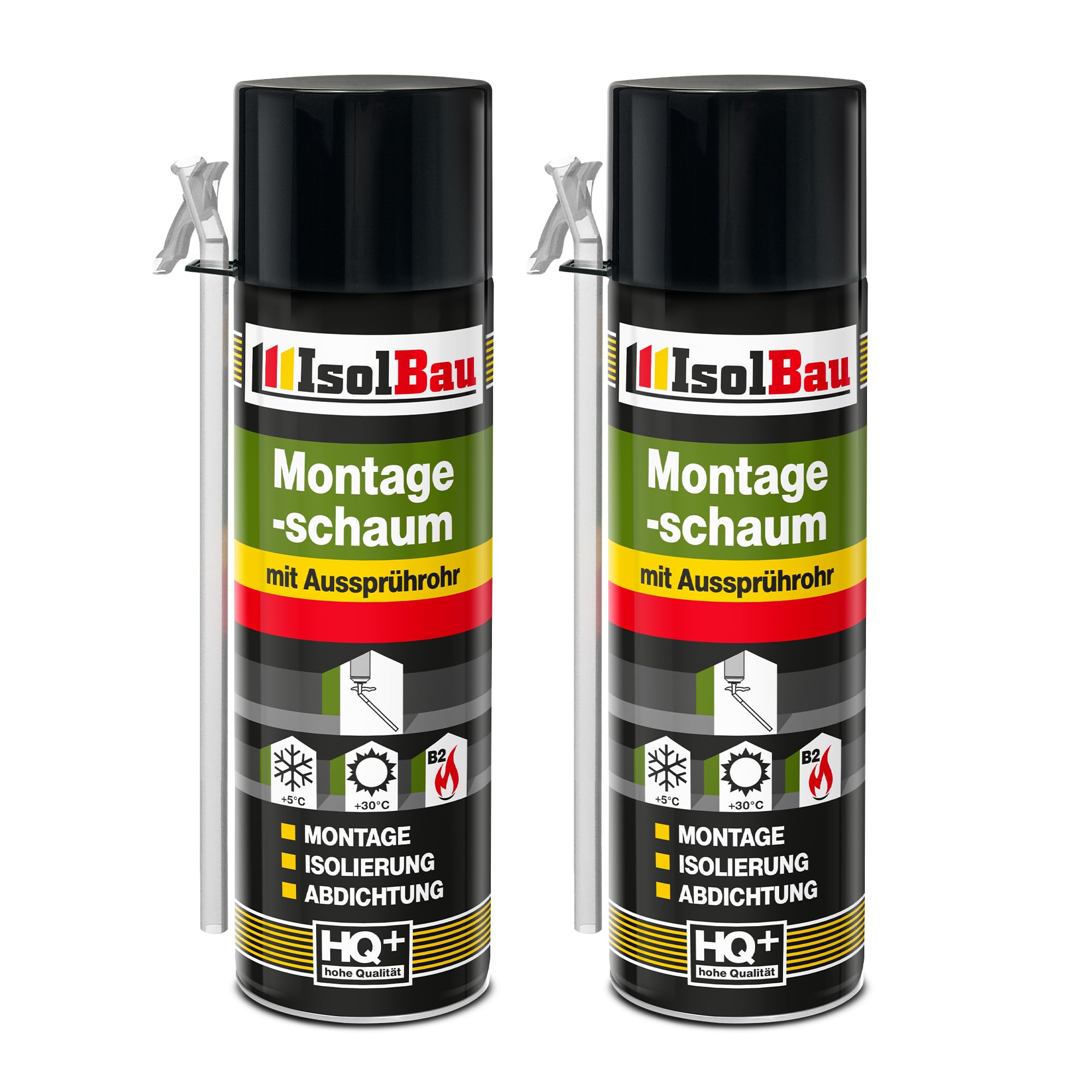 Bauschaum Montageschaum Mit Aussprührohr 2 X 500 Ml Pu Schaum Fenster Schaum