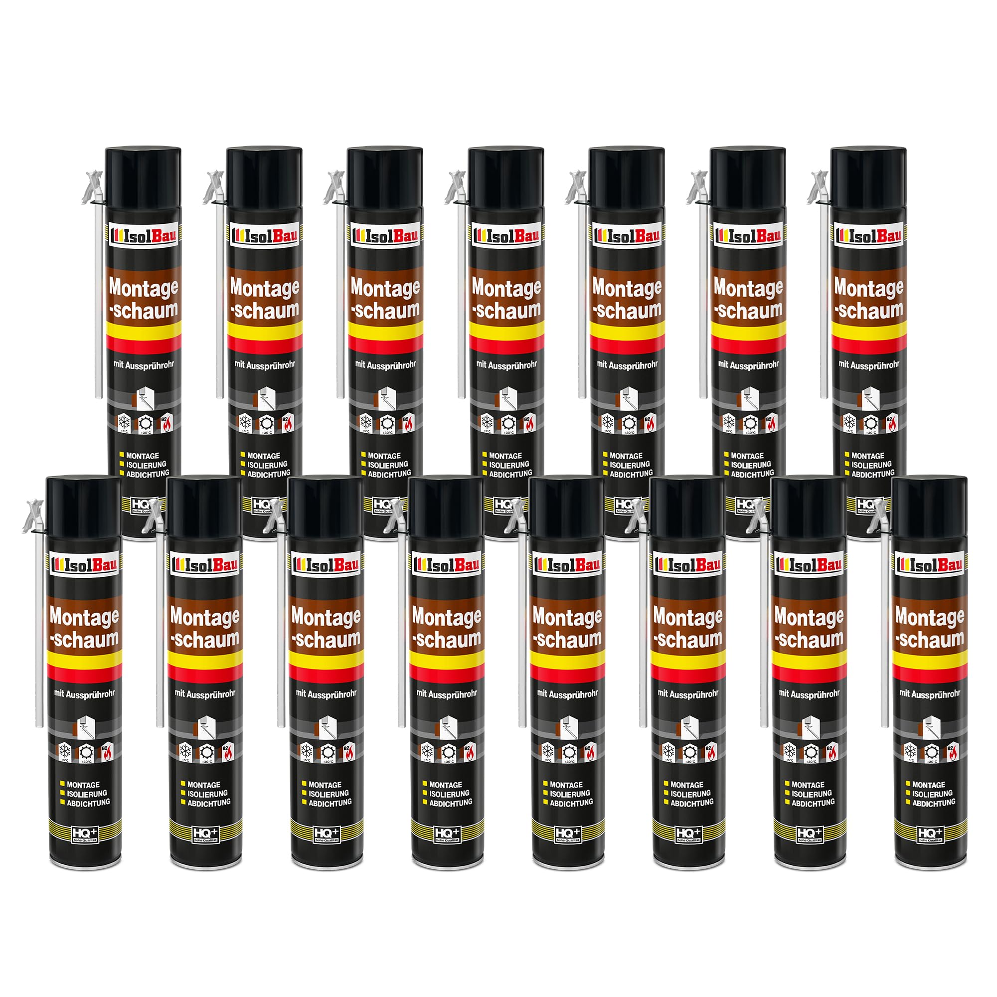 Bauschaum Montageschaum Mit Aussprührohr 15 X 750 Ml Pu Schaum Fenster Schaum