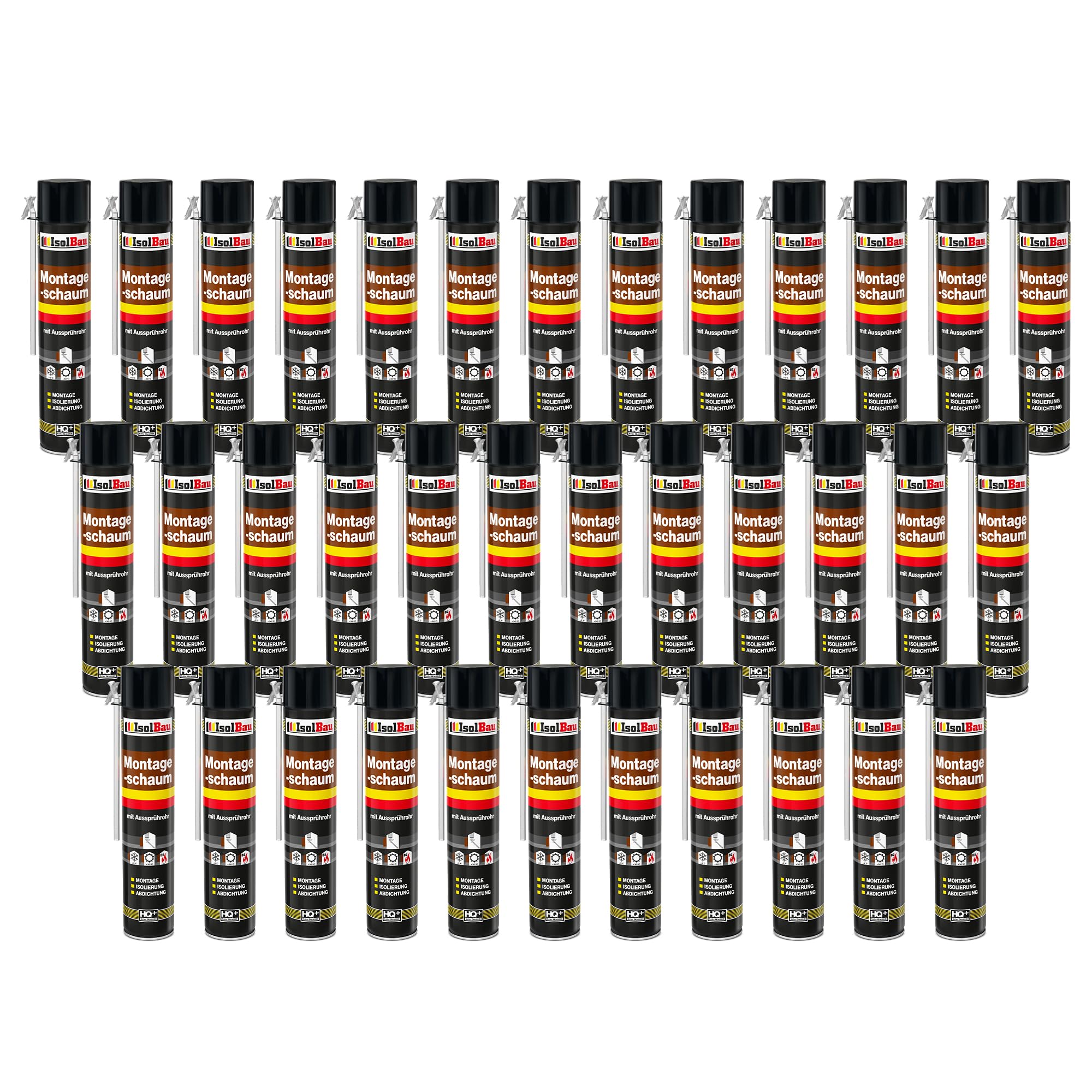 Montageschaum Mit Aussprührohr 36 X 750 Ml Pu Schaum Fenster Schaum Bauschaum
