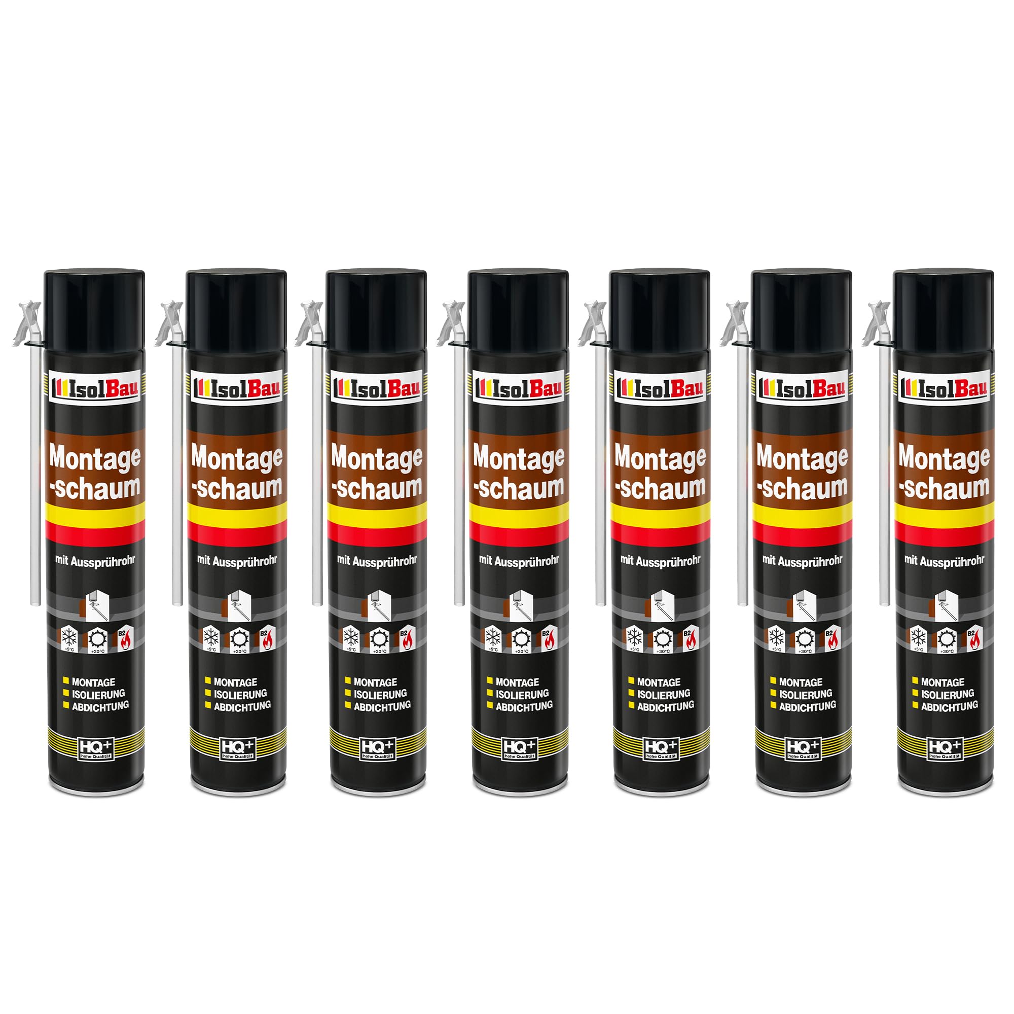 Bauschaum Montageschaum Mit Aussprührohr 7 X 750 Ml Pu Schaum Fenster Schaum