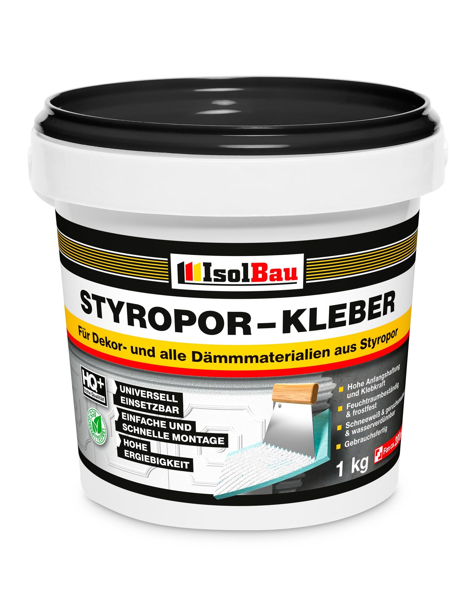 Styroporkleber 1 Kg Renoviervlies Dispersionkleber Polymerbasis Schneeweiß