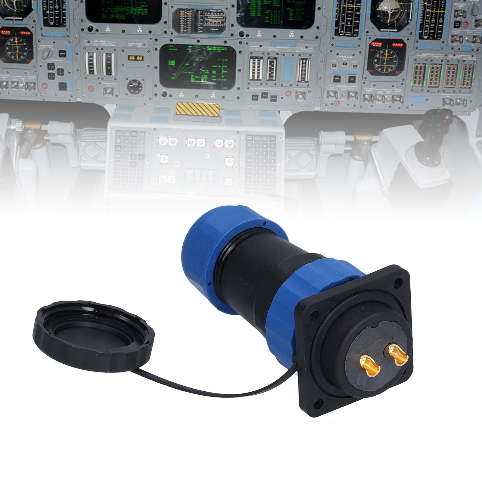 Sp28 Vierloch-vierpol-steckverbinder (stecker Und Buchse), 45 A, Hochstrom, Ip68 Wasserdicht, Für Die Luftfahrt Lötbare Mehrleiter-stecker- Und Buchsenanschlüsse 380 V, 45 A, 2-adrig