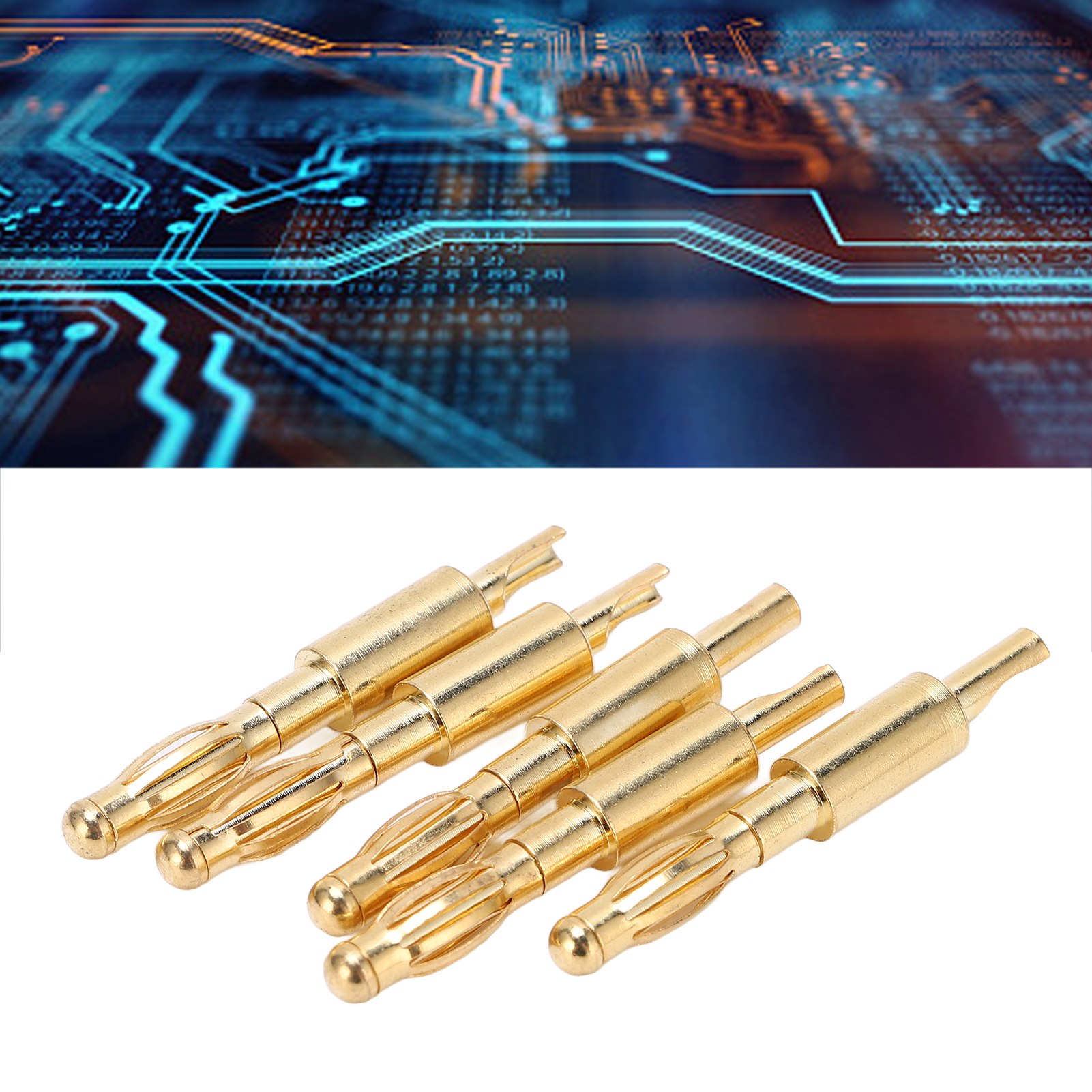 4,0 Mm Bananenstecker 21.210, Spritzgegossen, Lötbar, Aus Reinem Kupfer, Vergoldet, Für Laternen.